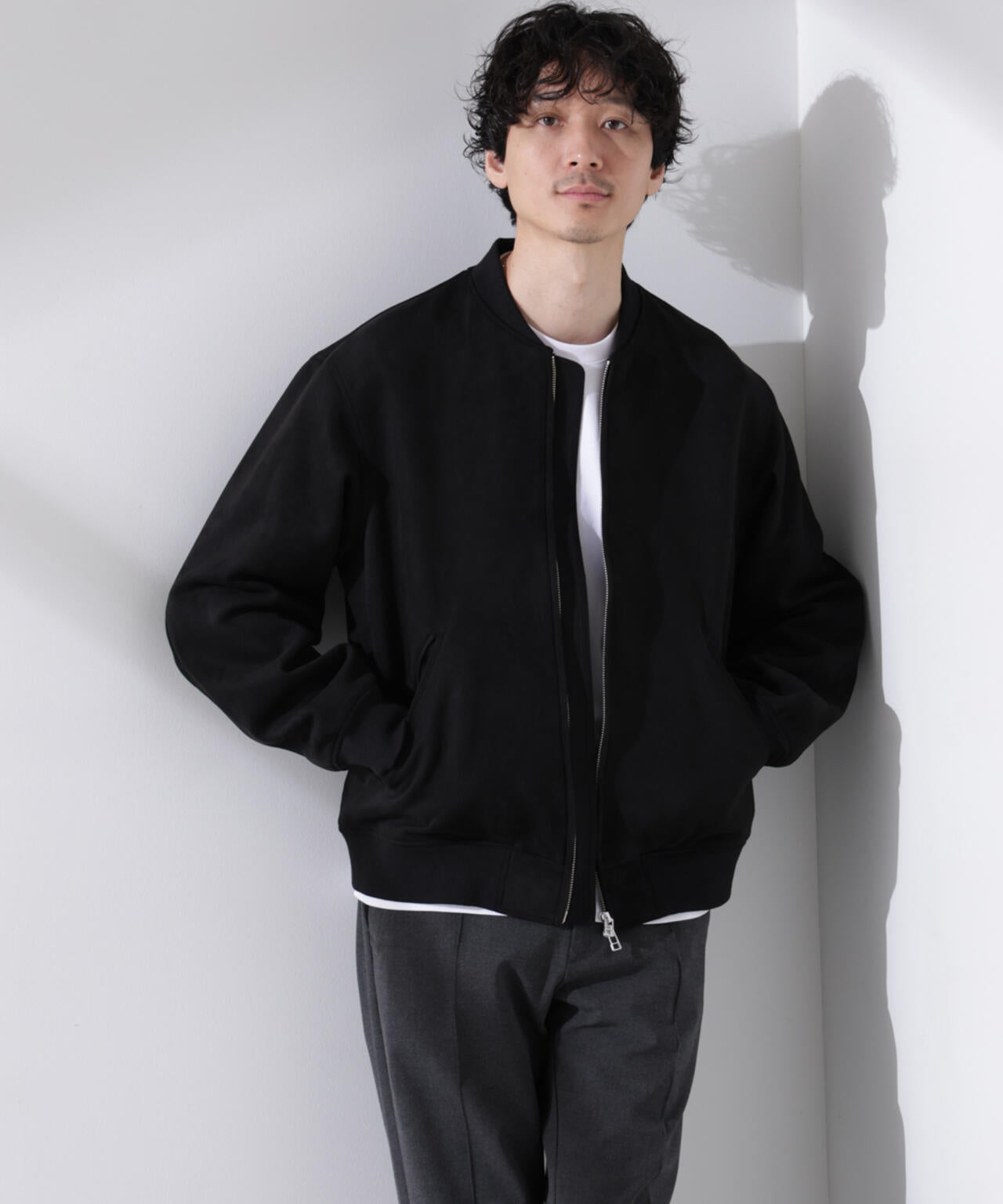 フェイクスエードMA-1 | NANO universe（ナノ・ユニバース） ｜【公式