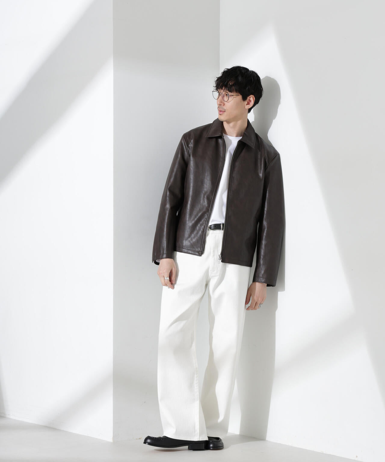 ヴィンテージライクフェイクレザーブルゾン | NANO universe（ナノ