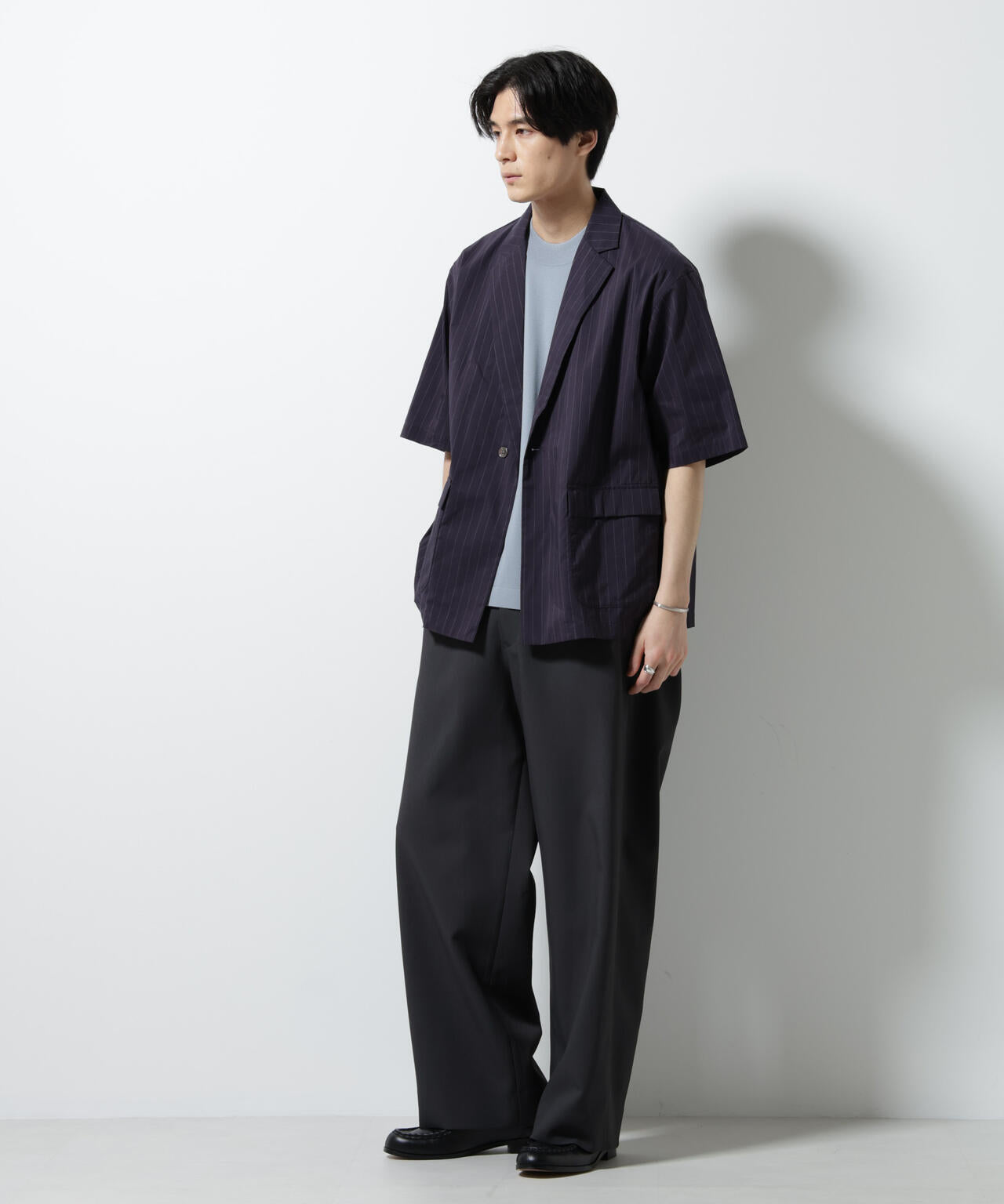 ジャケット・アウター UA nano universe united tokyo STUDIOUS TEXBRID(R)シャツジャケット 半袖 | NANO universe（ナノ