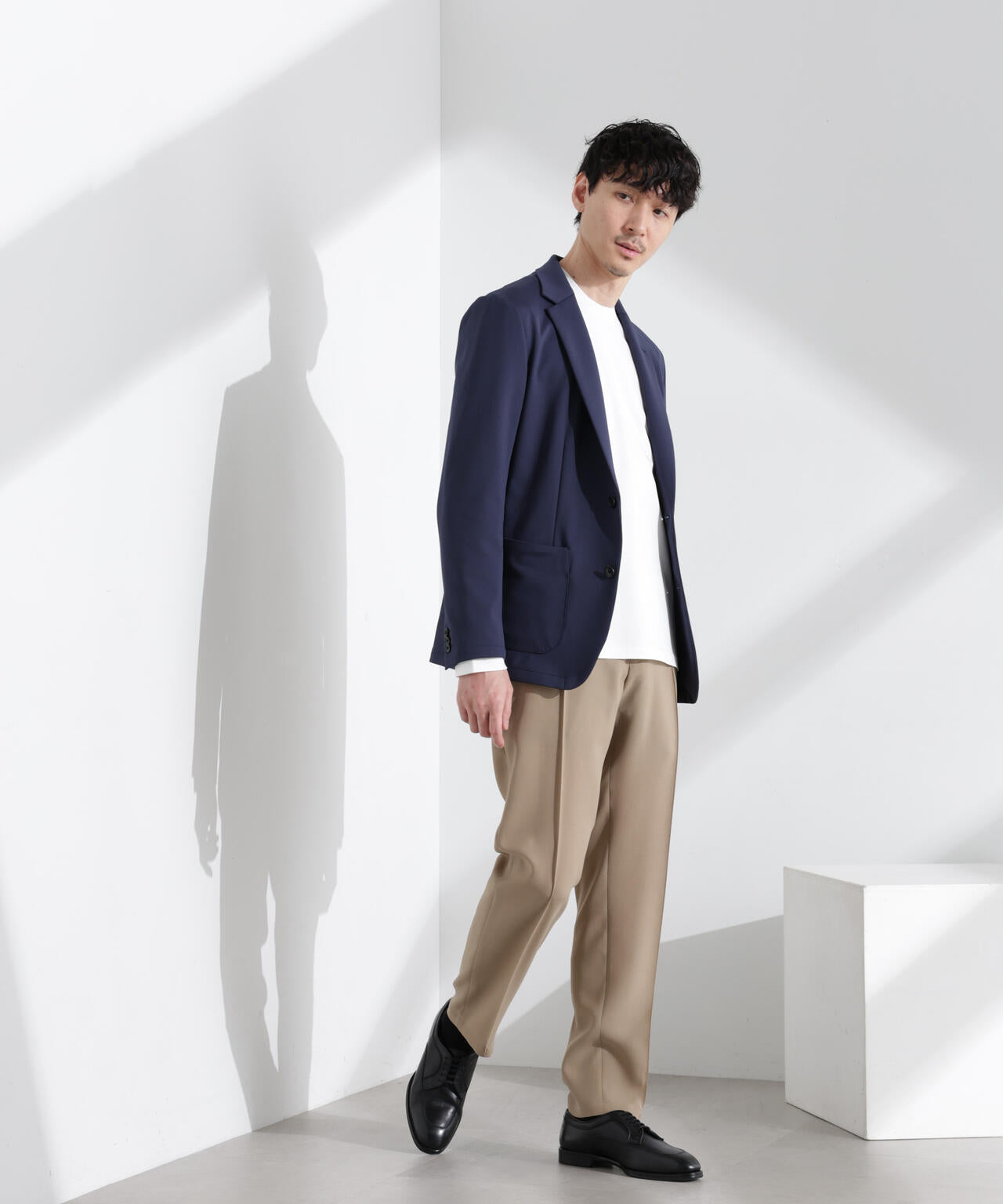 N JACKET BASIC」TEXBRID(R)ポンチストレッチジャケット