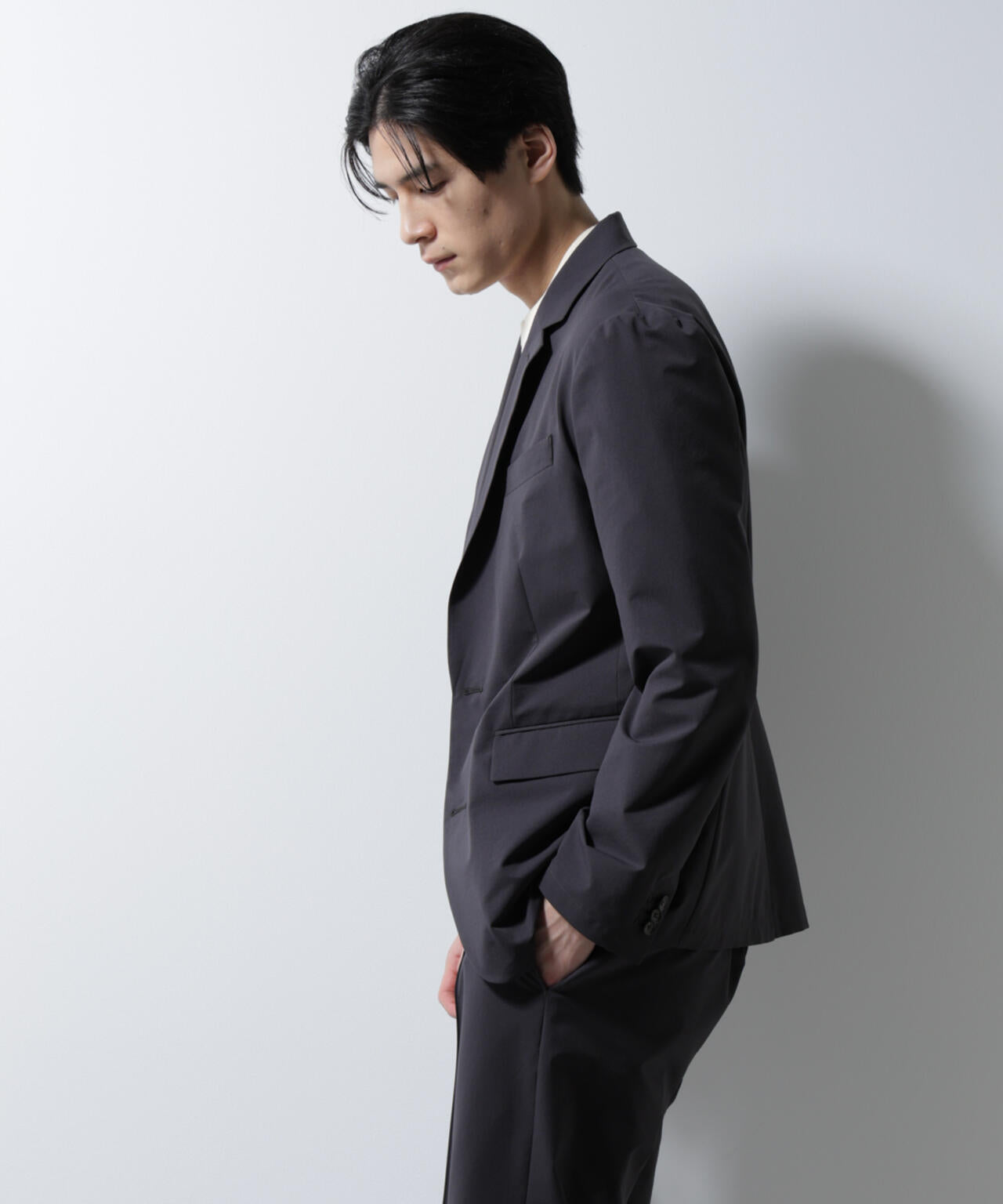 「N JACKET BASIC」ダントツオチール防汚テックストレッチジャケット(セットアップ可)