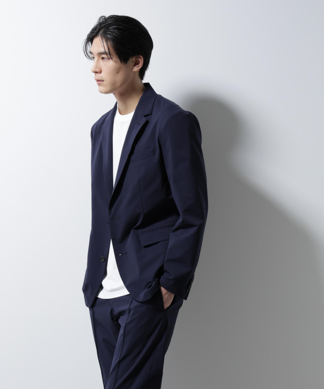 「N JACKET BASIC」ダントツオチール防汚テックストレッチジャケット(セットアップ可)