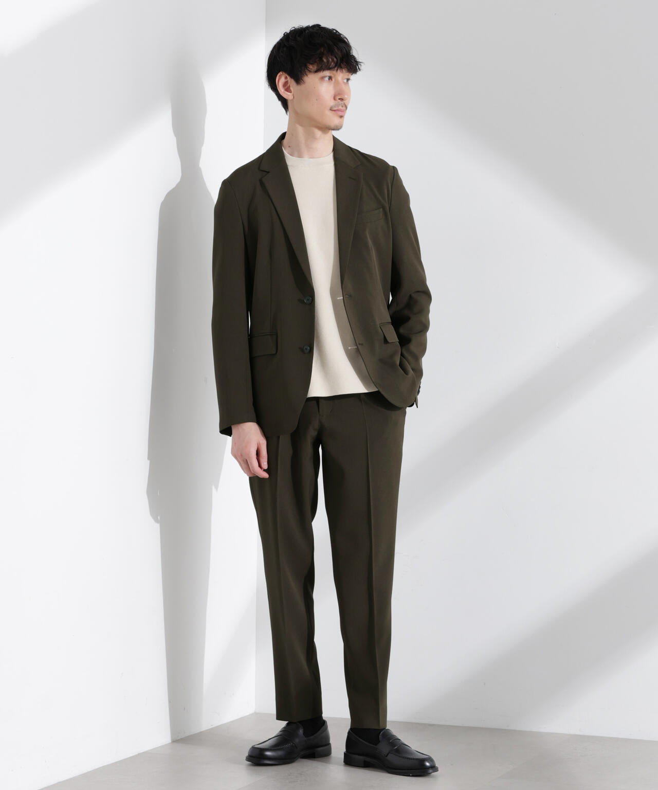 Damerino」メランジドライツイル4WAYストレッチセットアップ