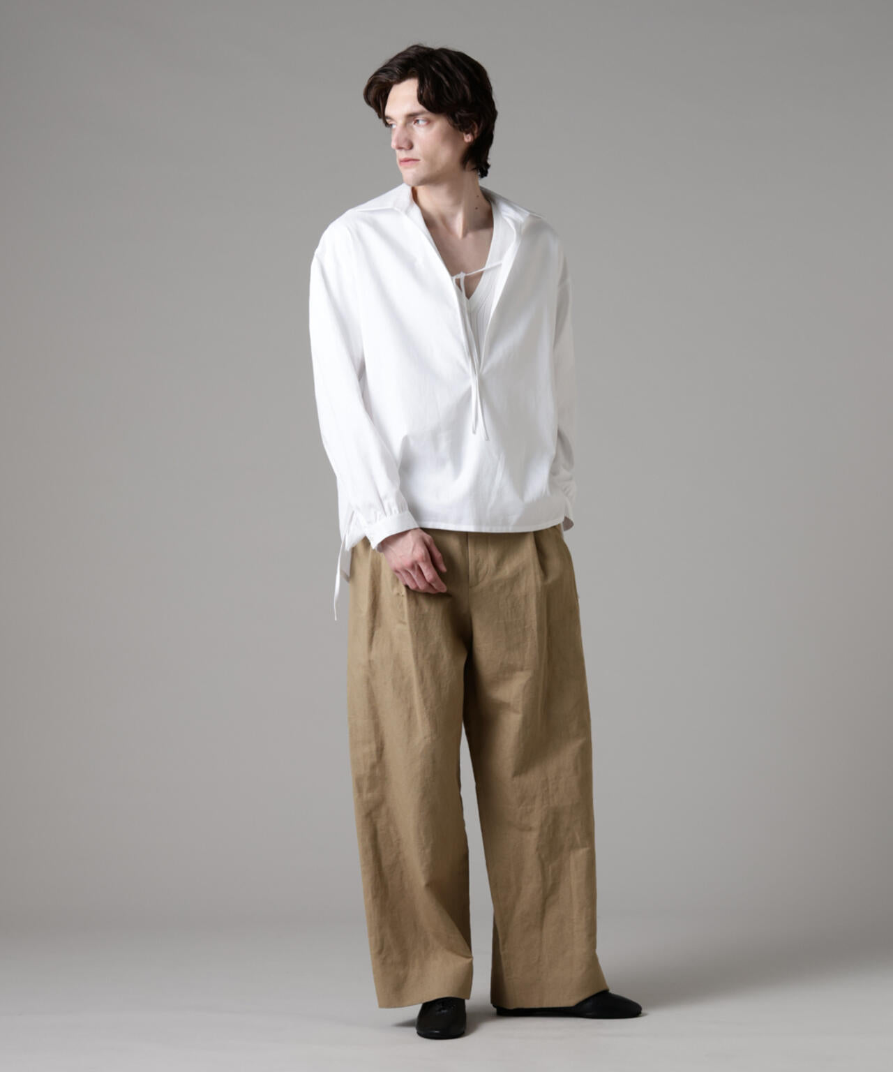 non☆専用 ASSEMBLANC」ダブルクロススキッパーシャツ | NANO universe