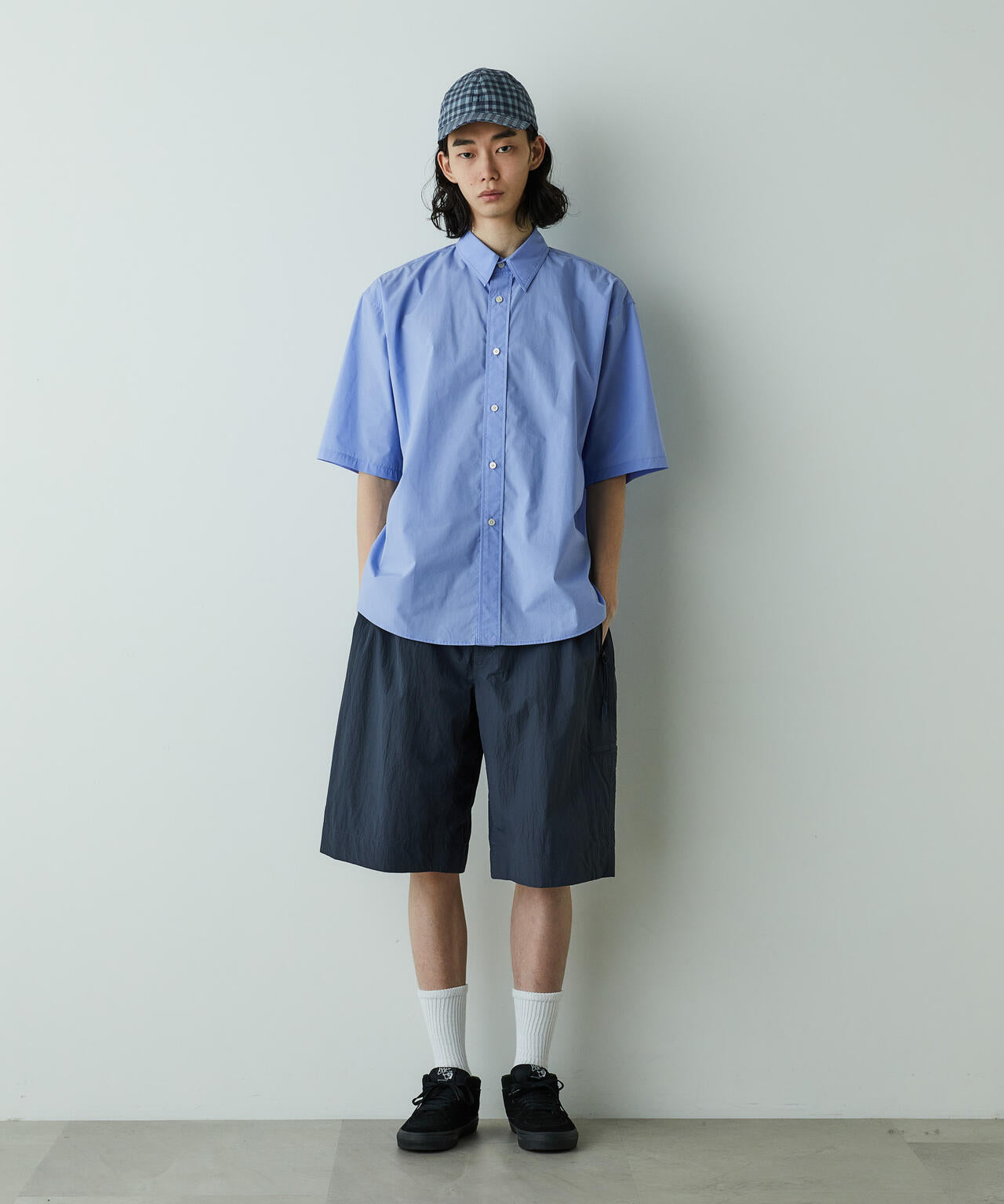 HOTEL PALACE」オテルパラス レギュラーカラールーズシルエット 半袖