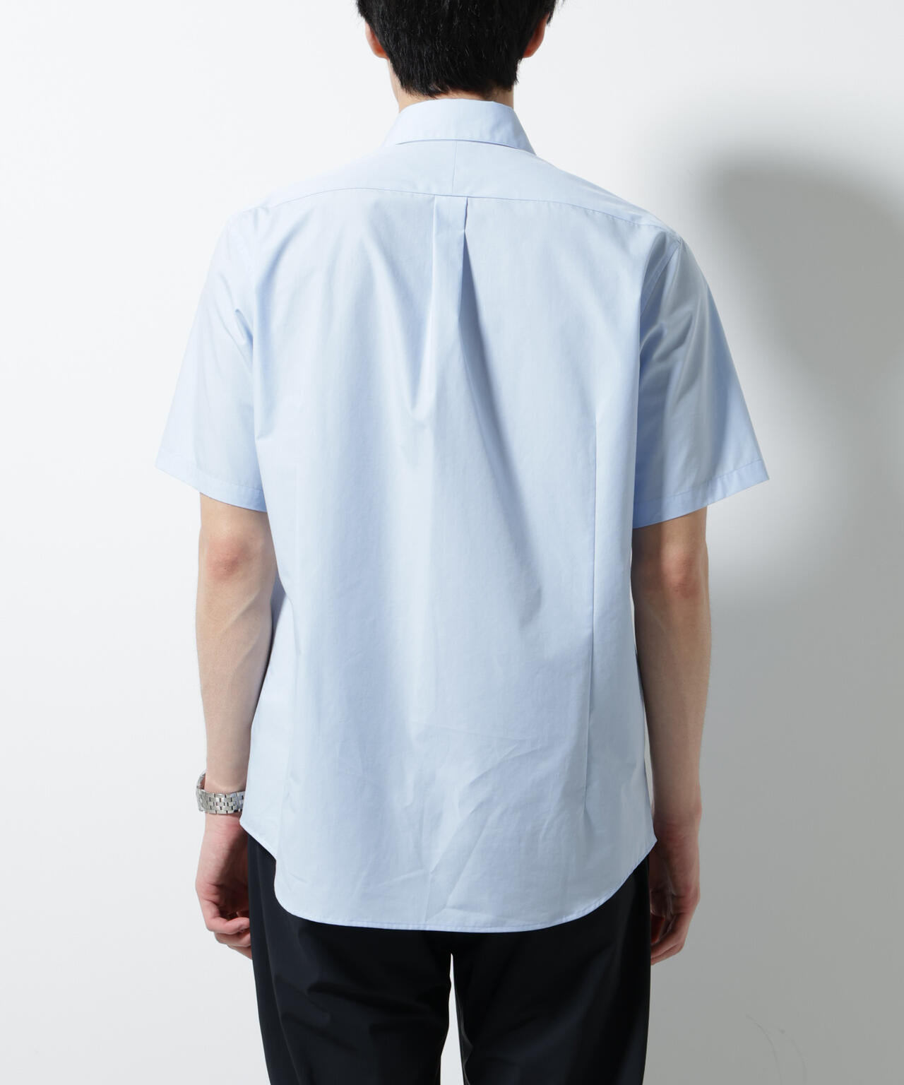N shirt」 速乾 ホリゾンタルカラーシャツ半袖 | NANO universe（ナノ