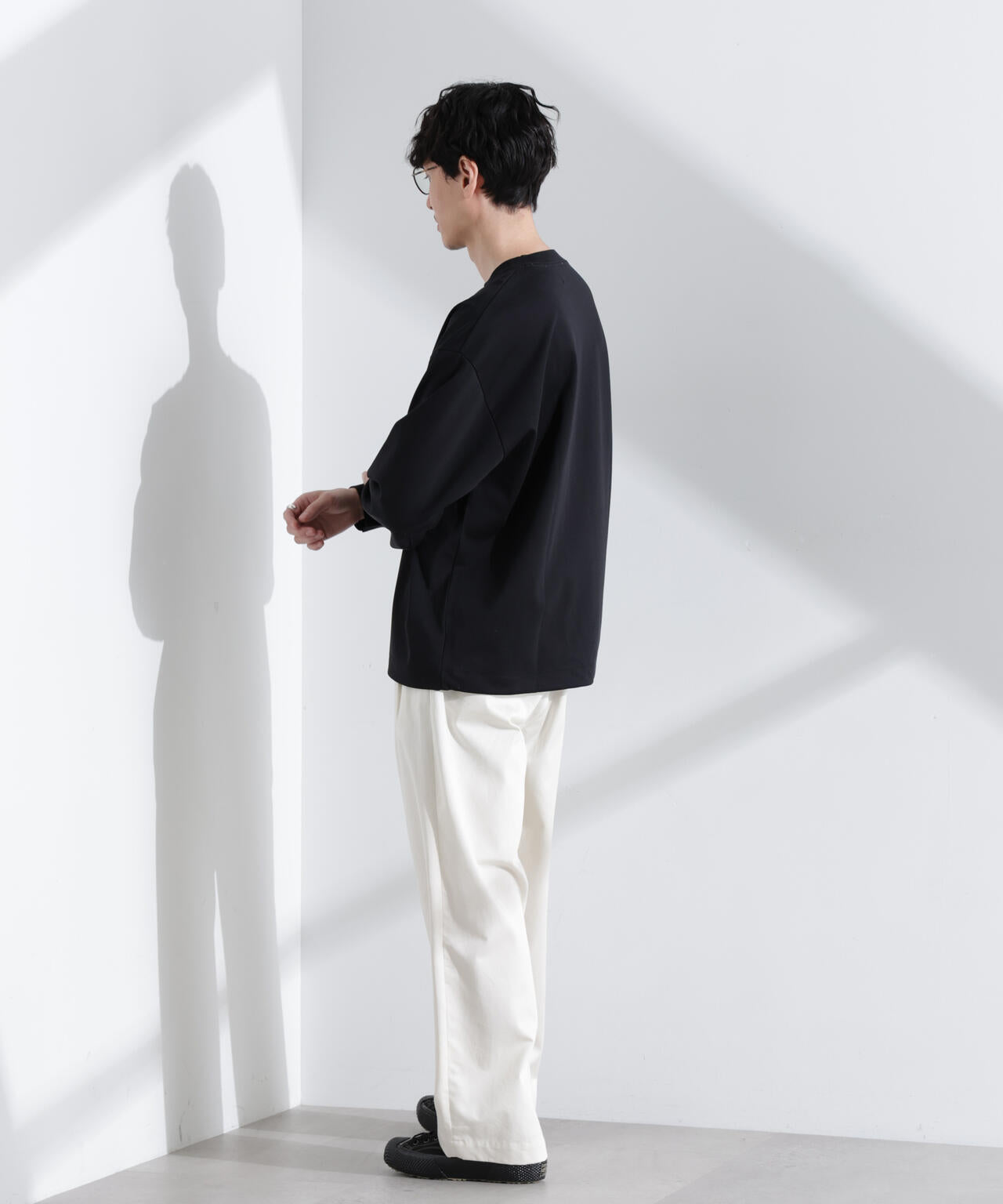 シルケットポンチロングスリーブバルーンTシャツ 長袖