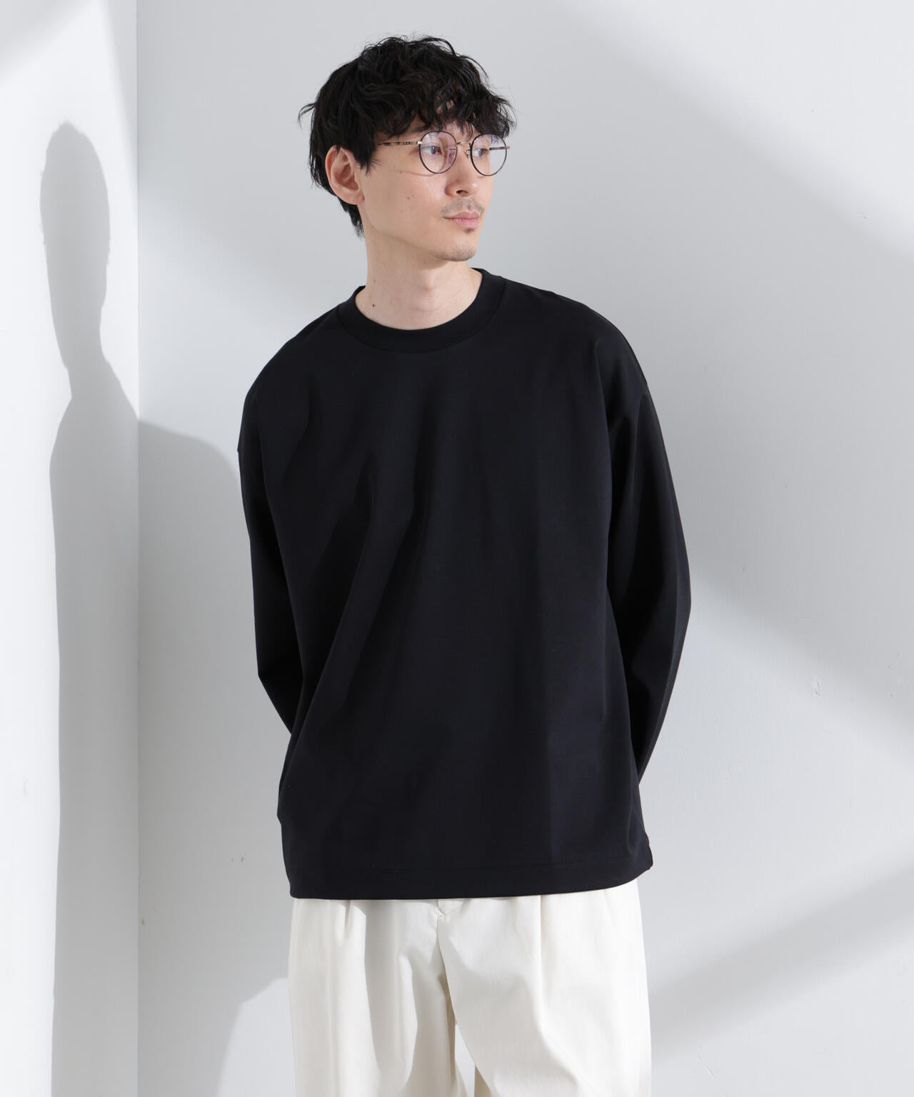 シルケットポンチロングスリーブバルーンTシャツ 長袖