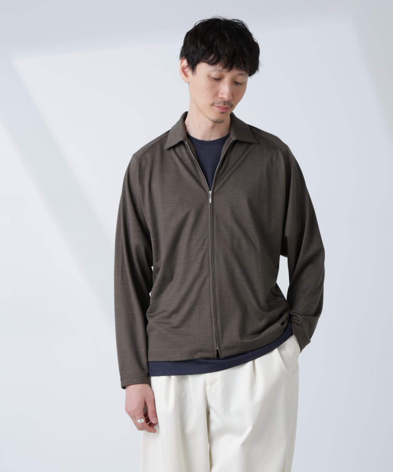ALL-DAYS COMFORT 100% WOOL」 ZIPプルオーバー | NANO universe（ナノ