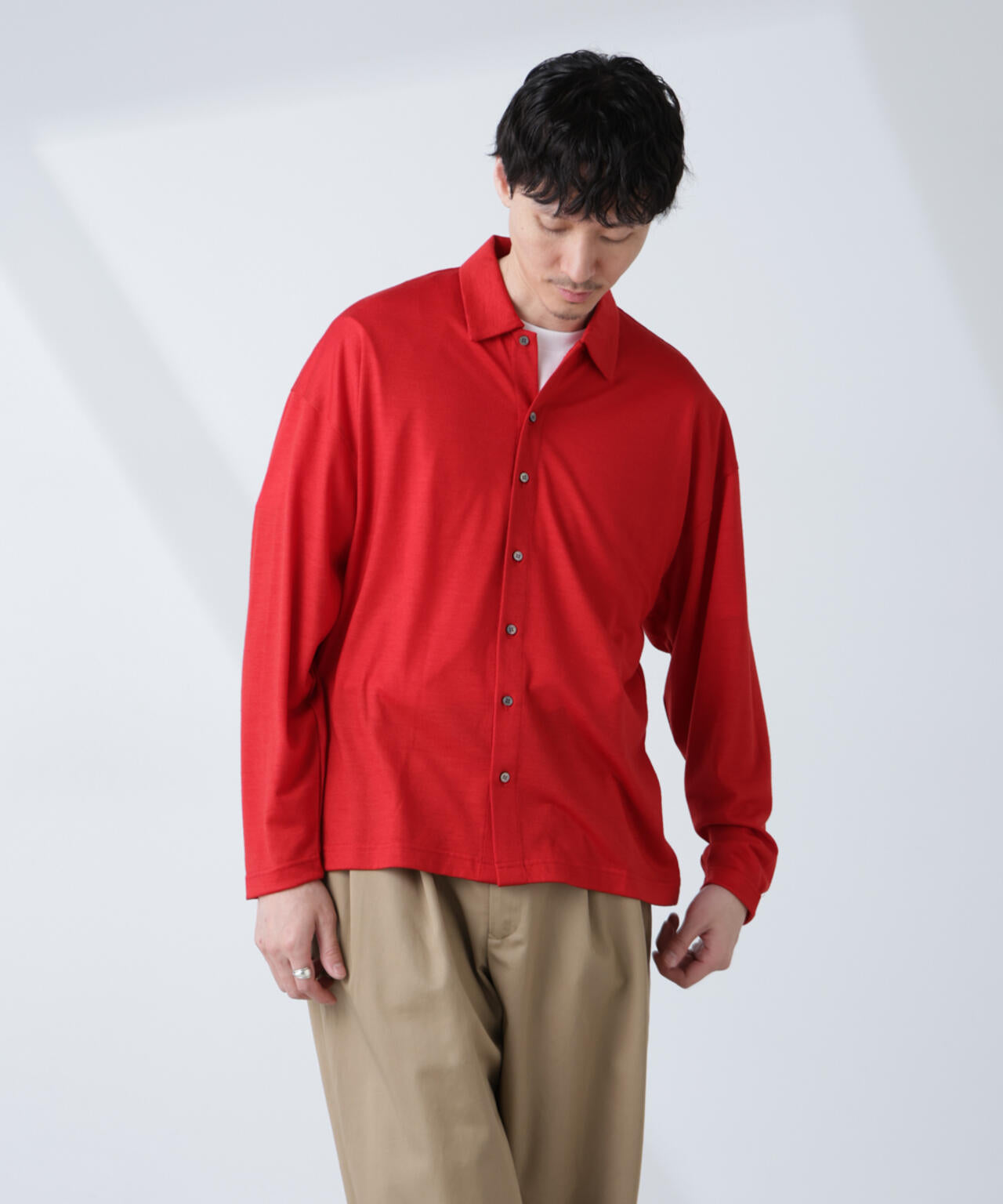 ALL-DAYS COMFORT 100% WOOL」 シャツカーディガン | NANO universe