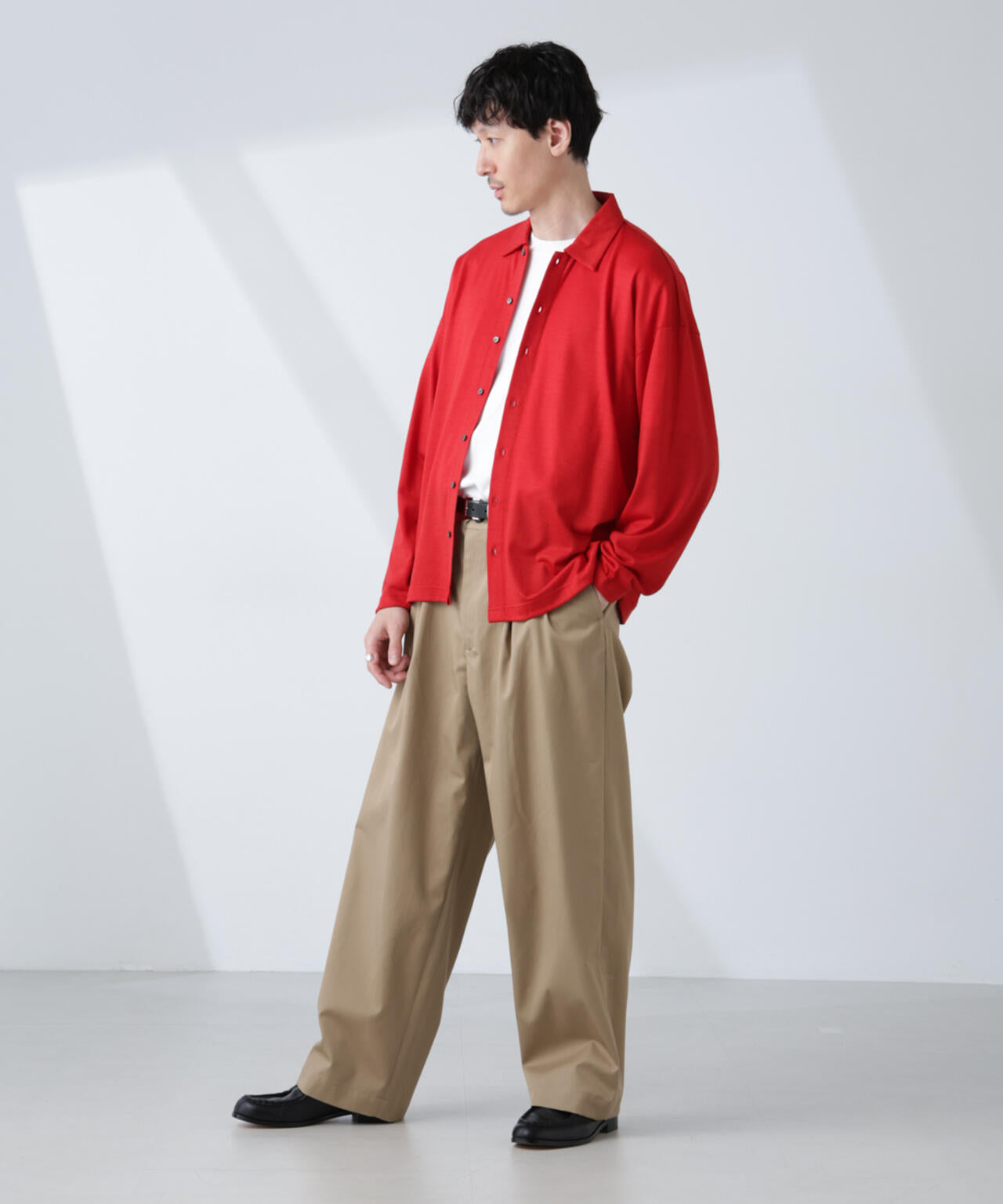 ALL-DAYS COMFORT 100% WOOL」 シャツカーディガン | NANO universe
