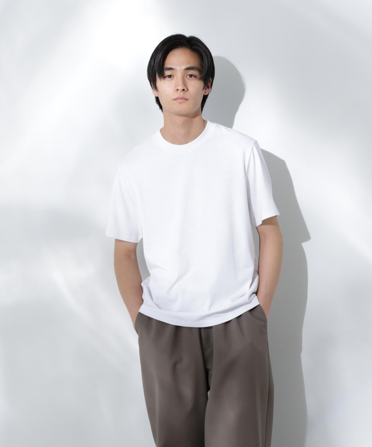 Anti Soaked(R) 汗染み防止 クルーネック レギュラーシルエットTシャツ