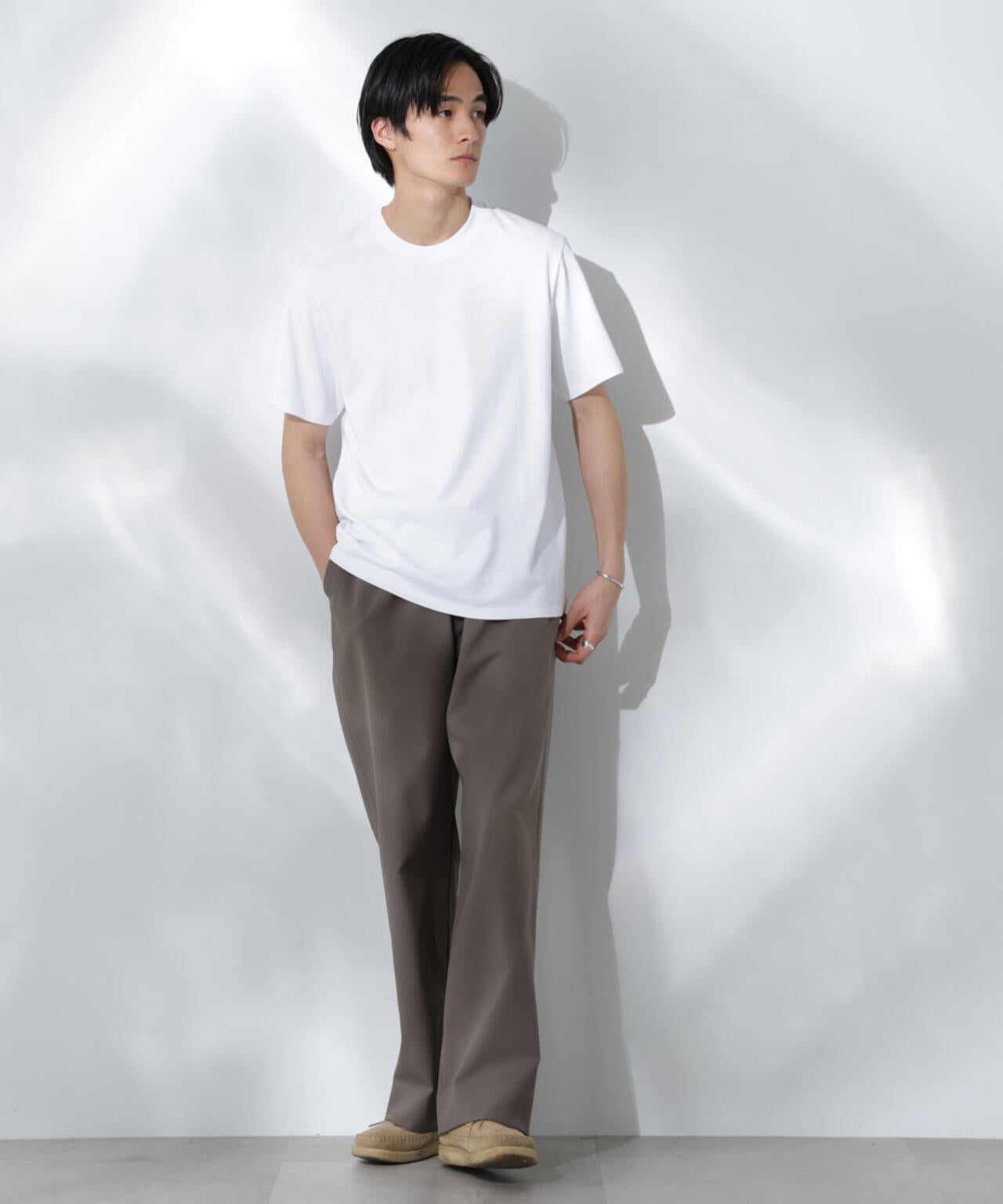 Anti Soaked(R) 汗染み防止 クルーネック レギュラーシルエットTシャツ