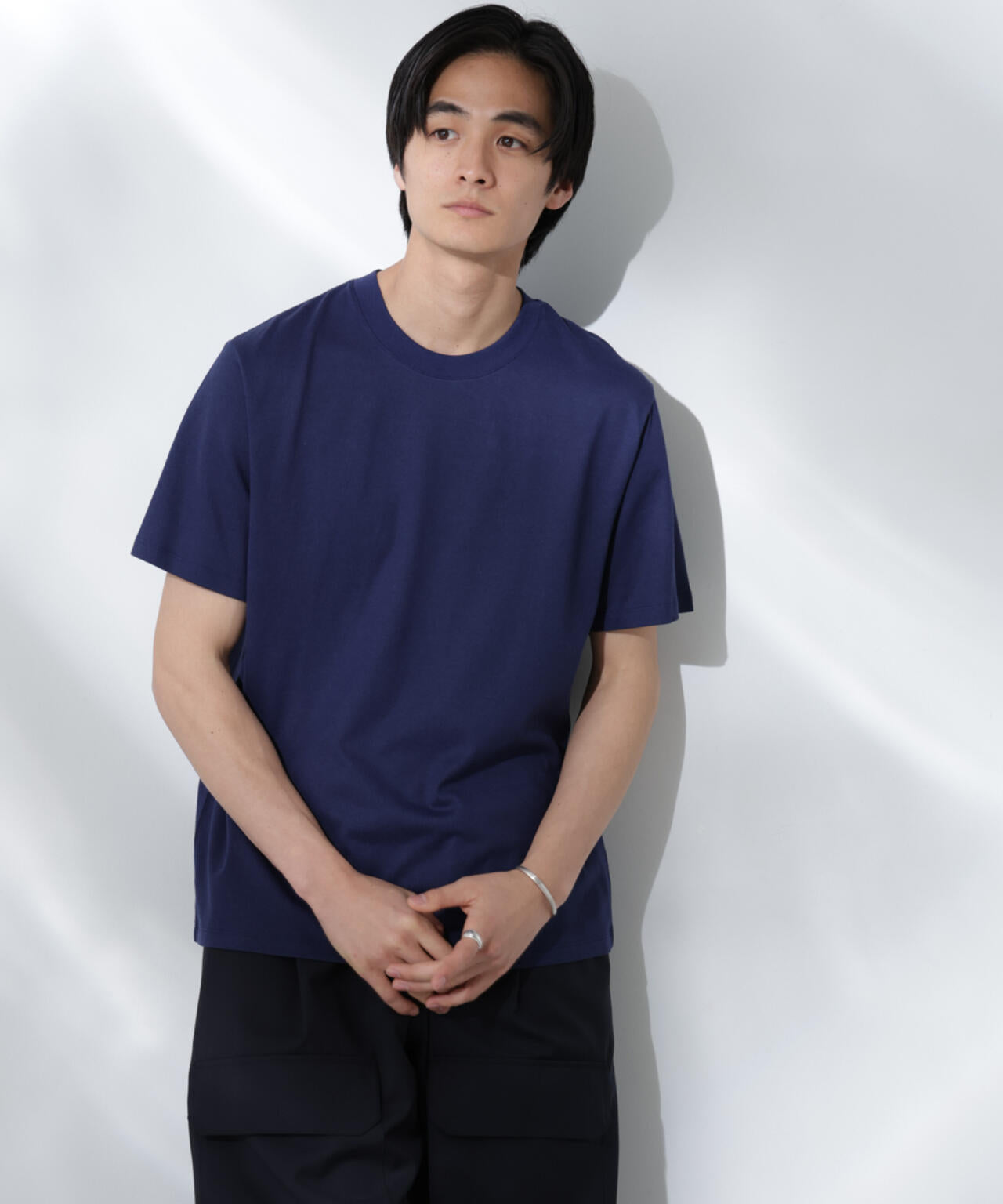 Anti Soaked(R) 汗染み防止 クルーネック レギュラーシルエットTシャツ