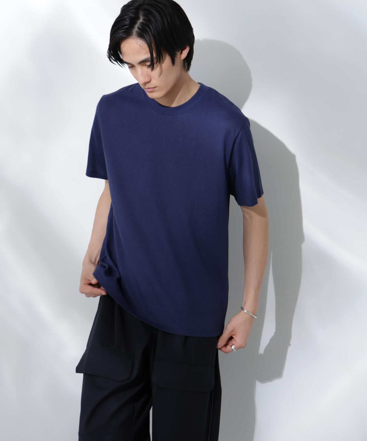 Anti Soaked(R) 汗染み防止 クルーネック レギュラーシルエットTシャツ
