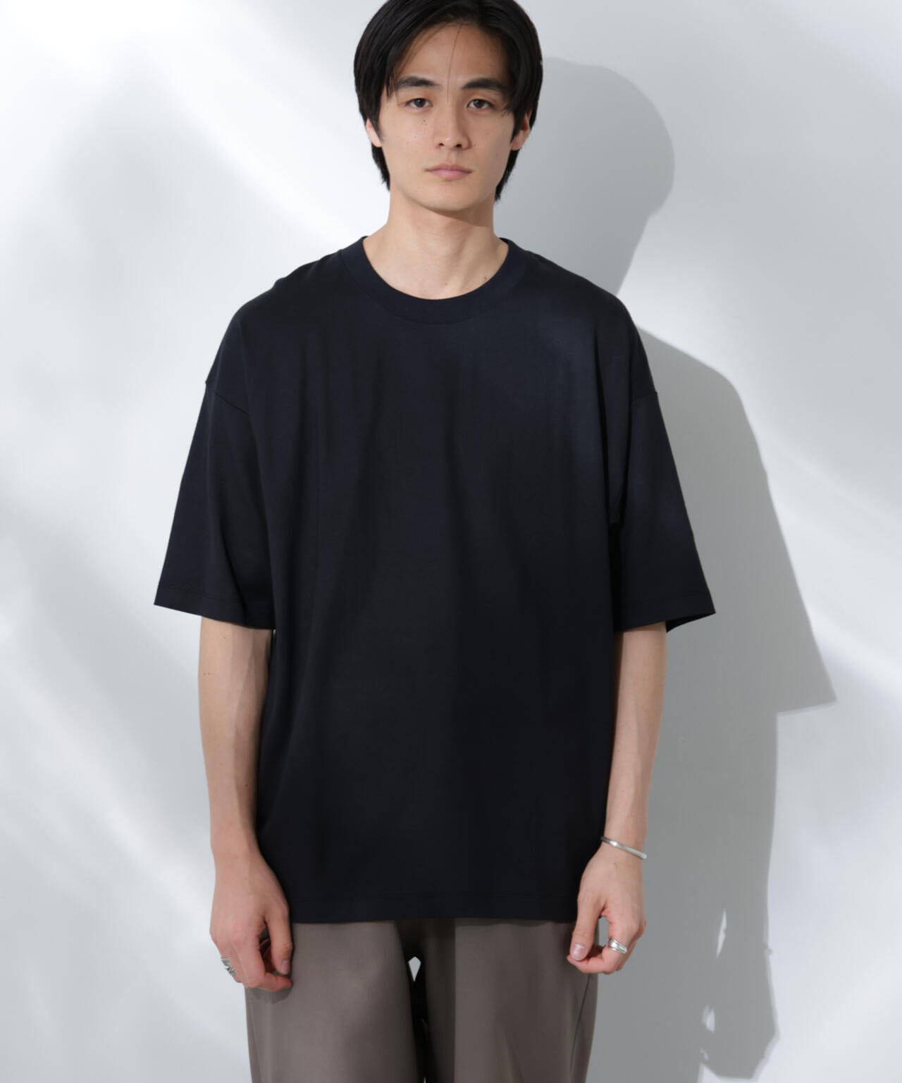 Anti Soaked(R)  汗染み防止 クルーネック ビッグシルエットTシャツ