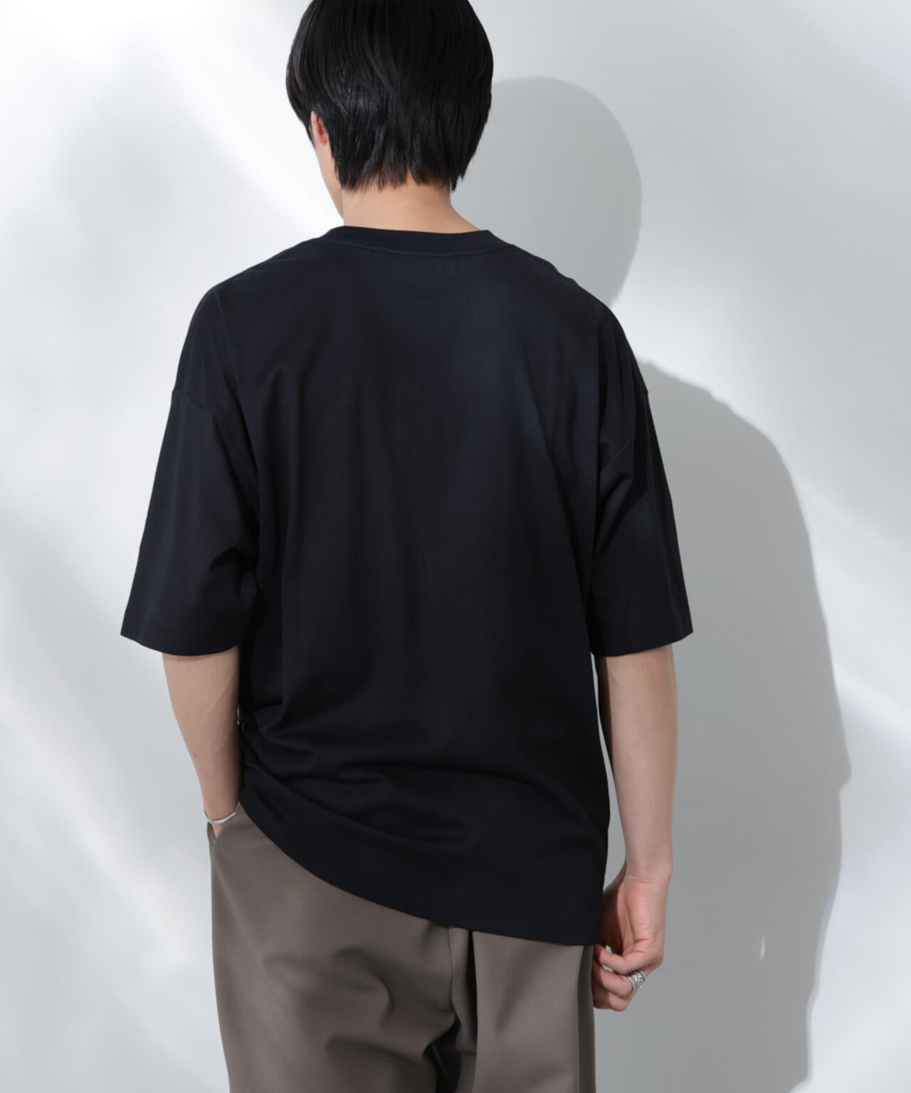 Anti Soaked(R)  汗染み防止 クルーネック ビッグシルエットTシャツ