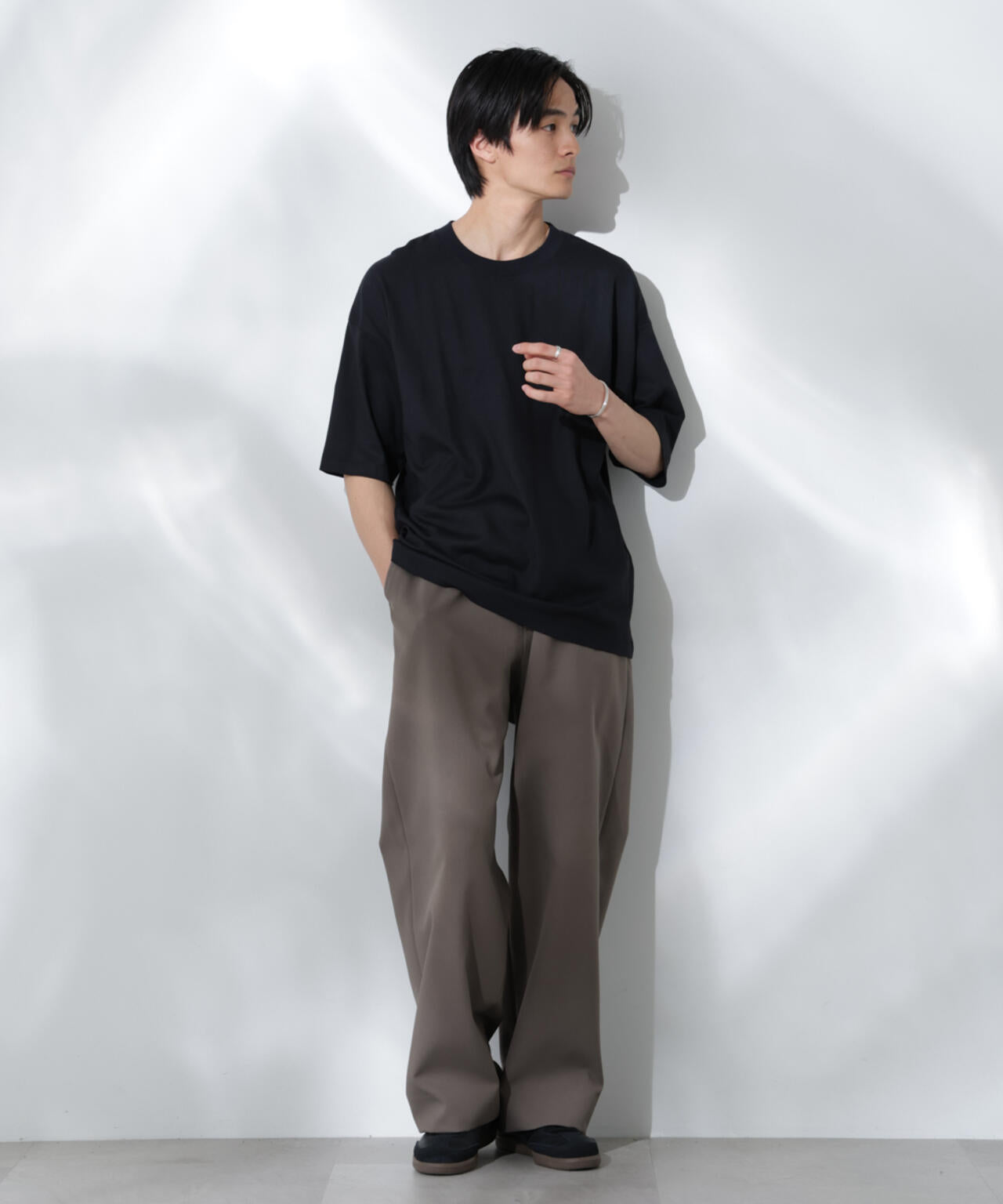 Anti Soaked(R)  汗染み防止 クルーネック ビッグシルエットTシャツ