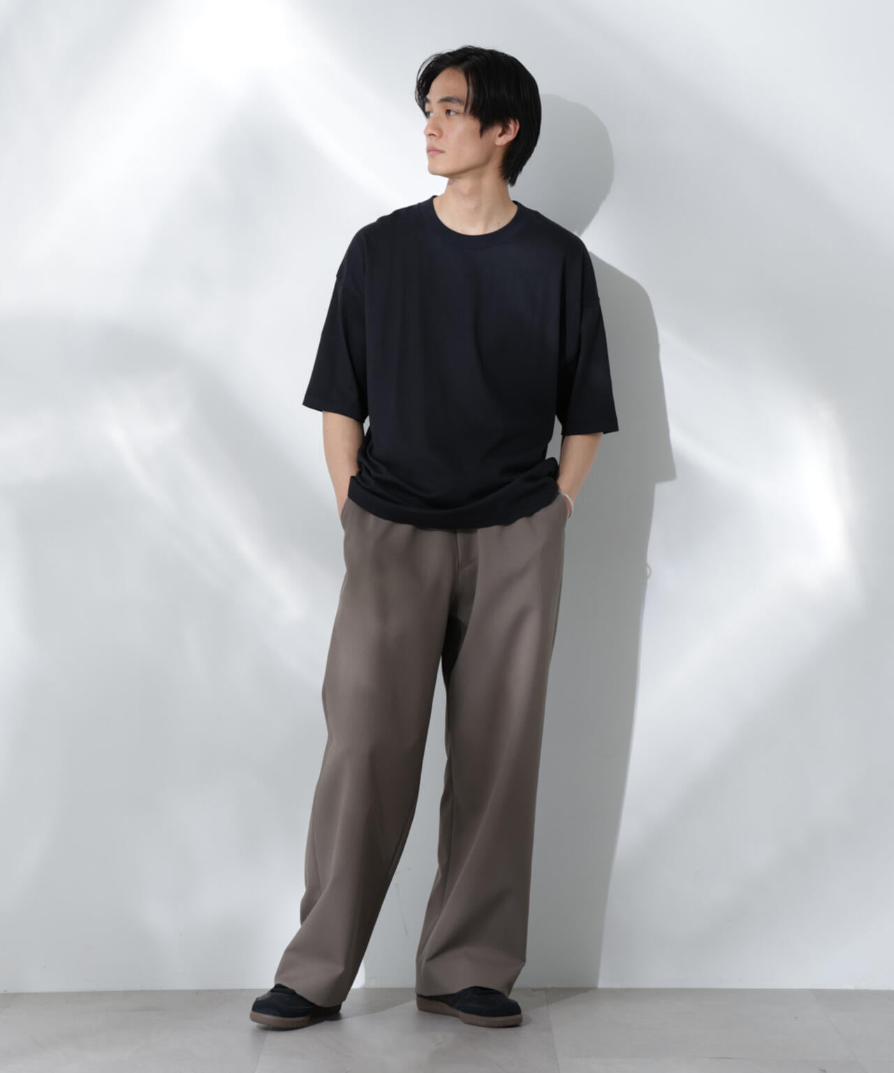 Anti Soaked(R)  汗染み防止 クルーネック ビッグシルエットTシャツ