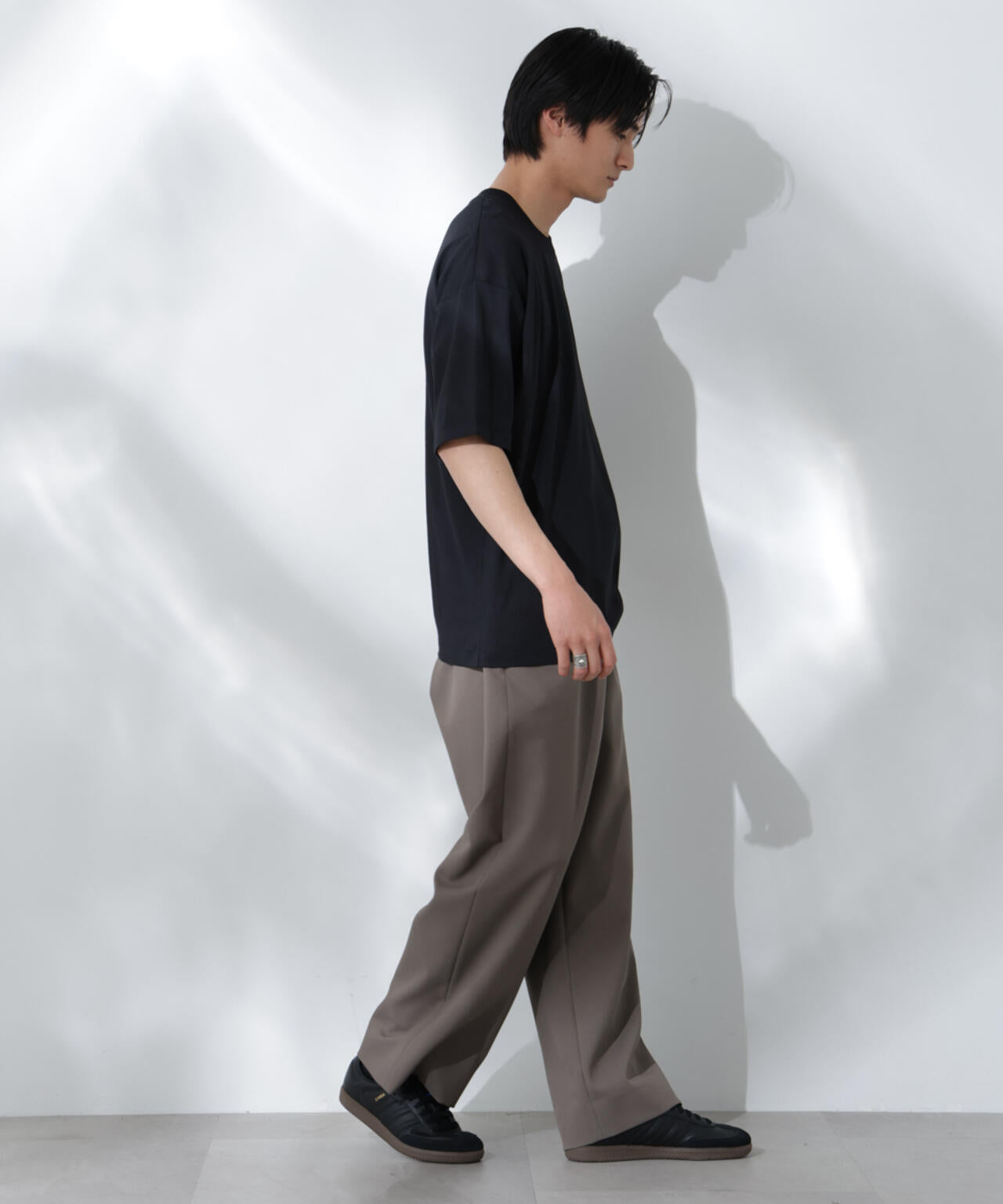 Anti Soaked(R)  汗染み防止 クルーネック ビッグシルエットTシャツ