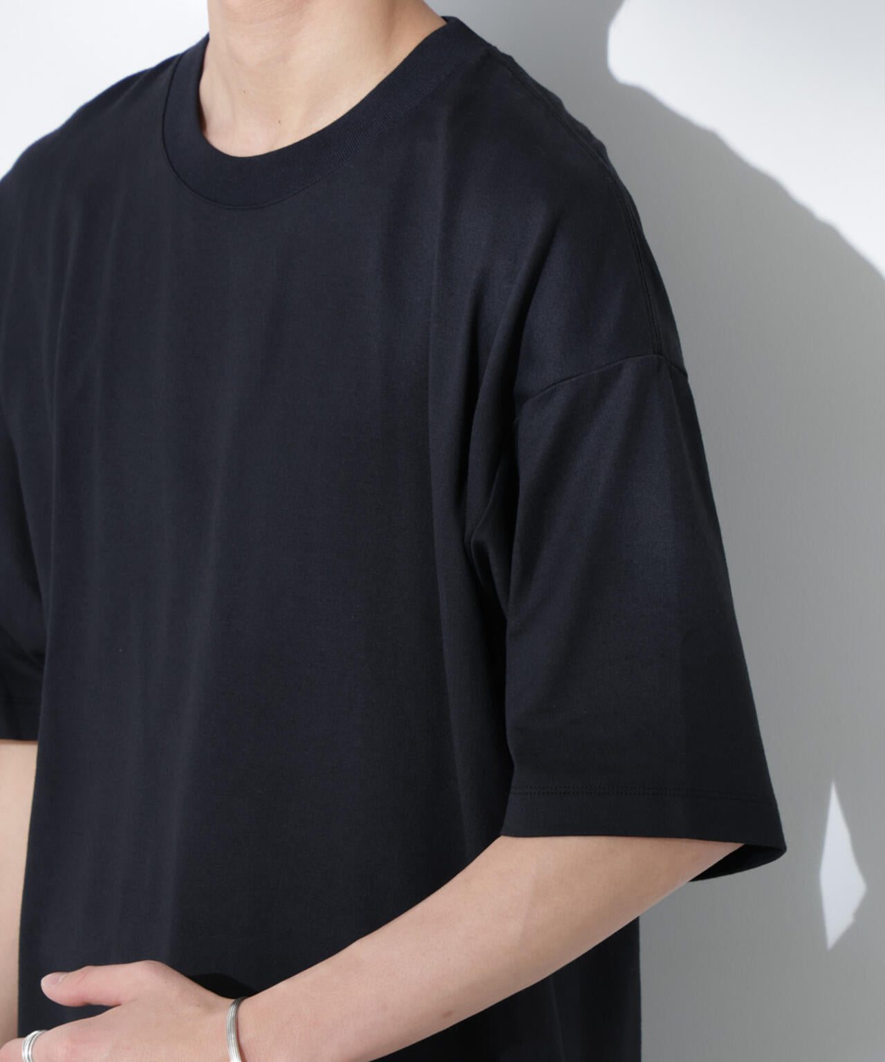 Anti Soaked(R)  汗染み防止 クルーネック ビッグシルエットTシャツ