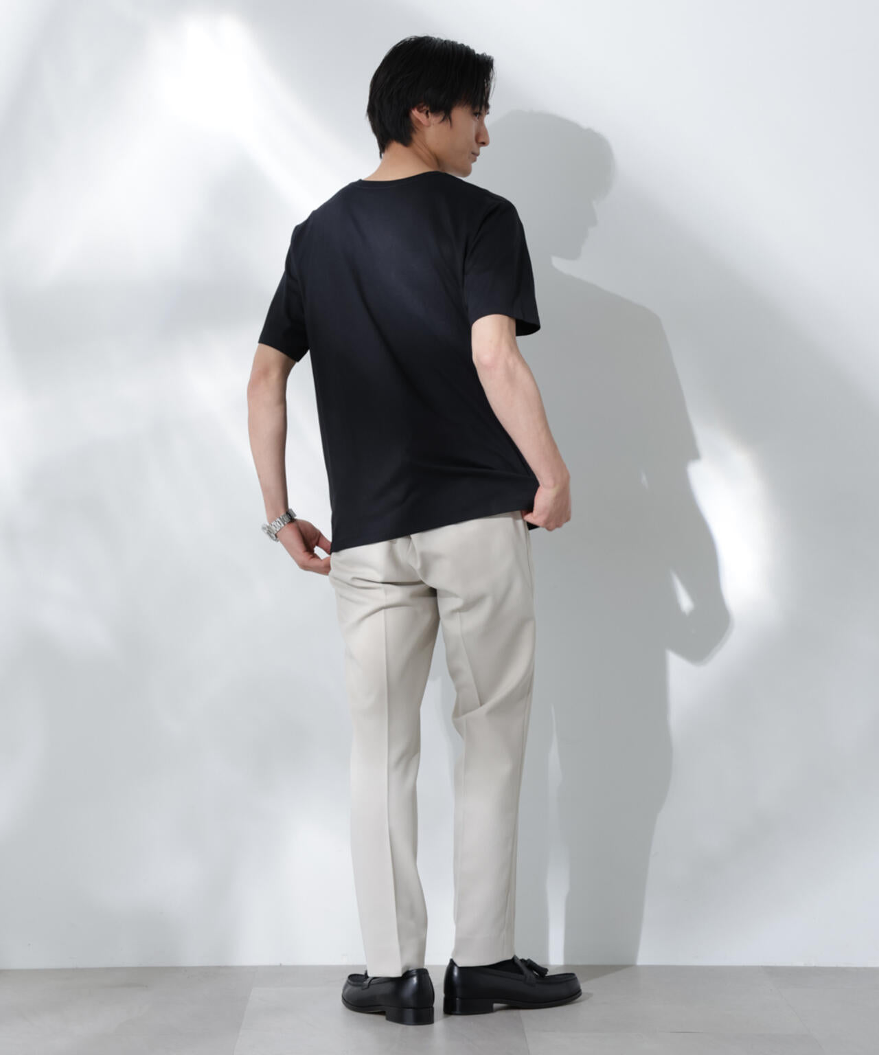 WEB限定/Anti Soaked(R) 汗染み防止 Vネック レギュラーシルエットTシャツ