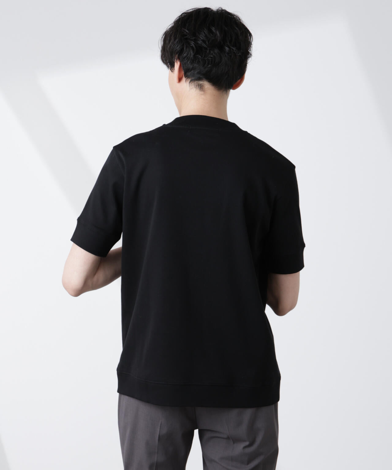 [FORMAL JERSEY]モックネックカットソー半袖