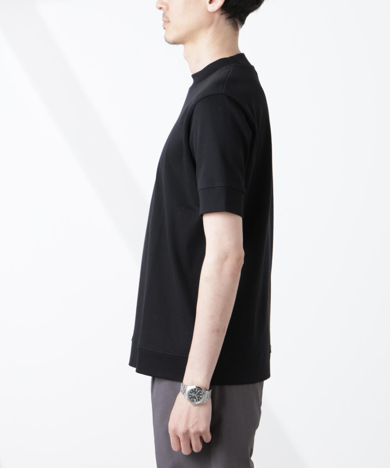 [FORMAL JERSEY]モックネックカットソー半袖