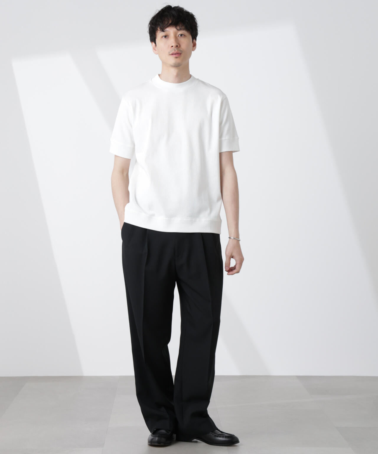 [FORMAL JERSEY]モックネックカットソー半袖