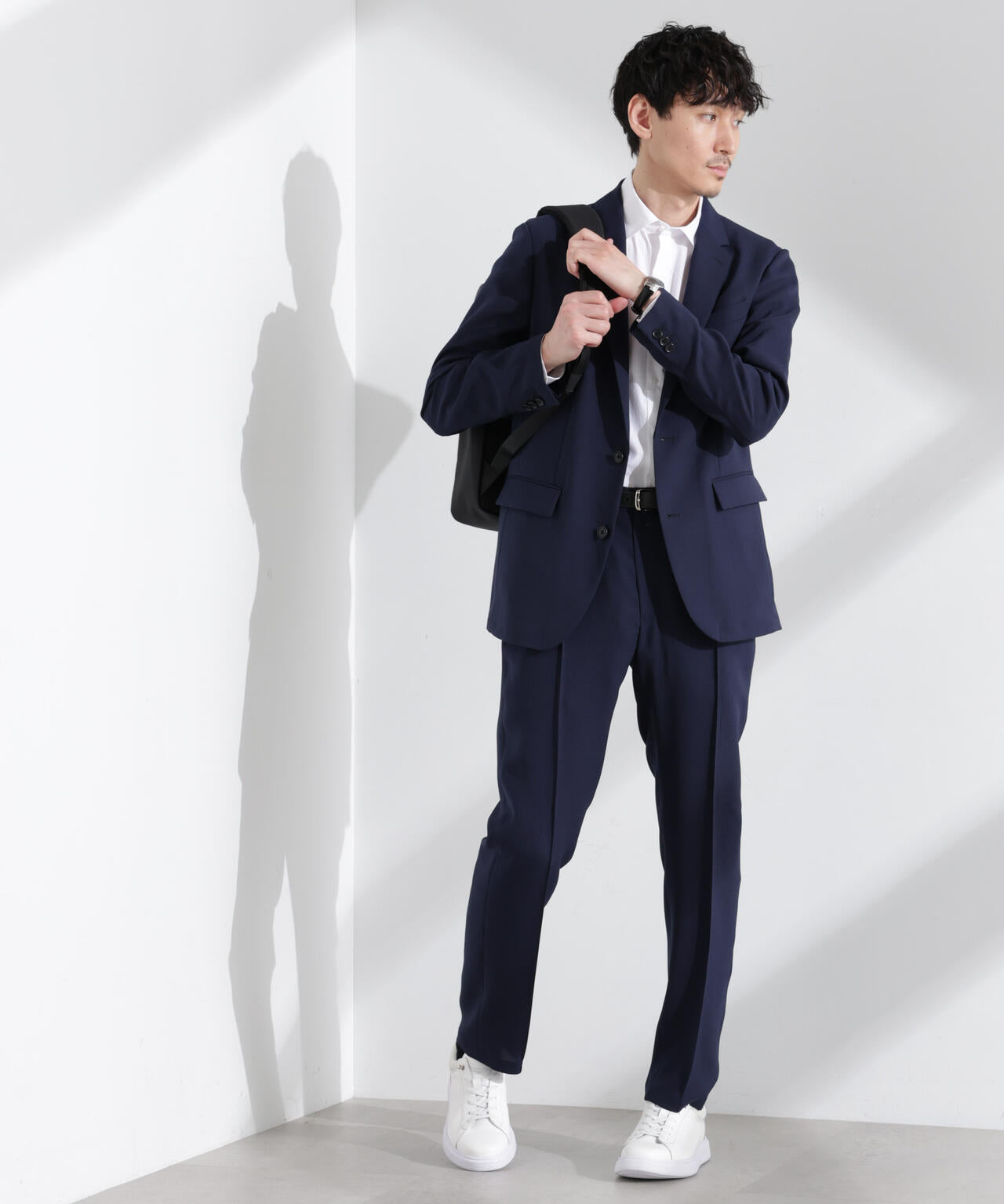 「N TROUSERS PREMIUM」強撚ピケストレッチパンツ(セットアップ可)
