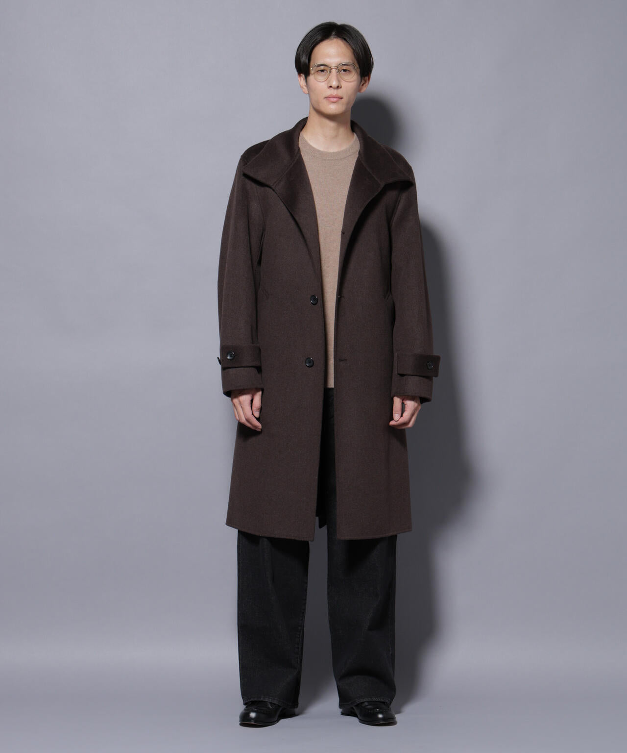 ウールリバースタンドベルテッドコート | NANO universe（ナノ