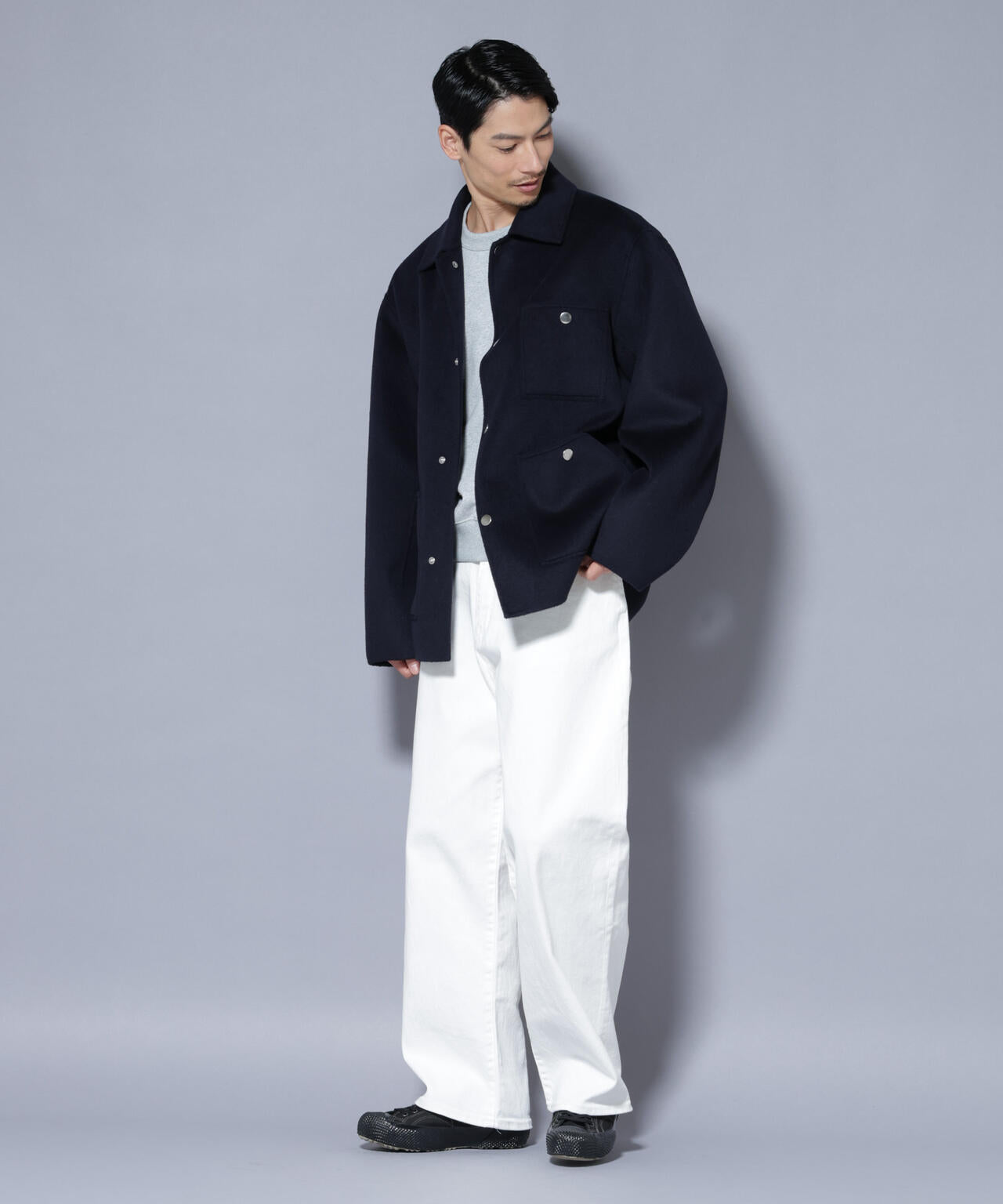 ウールリバーカバーオール