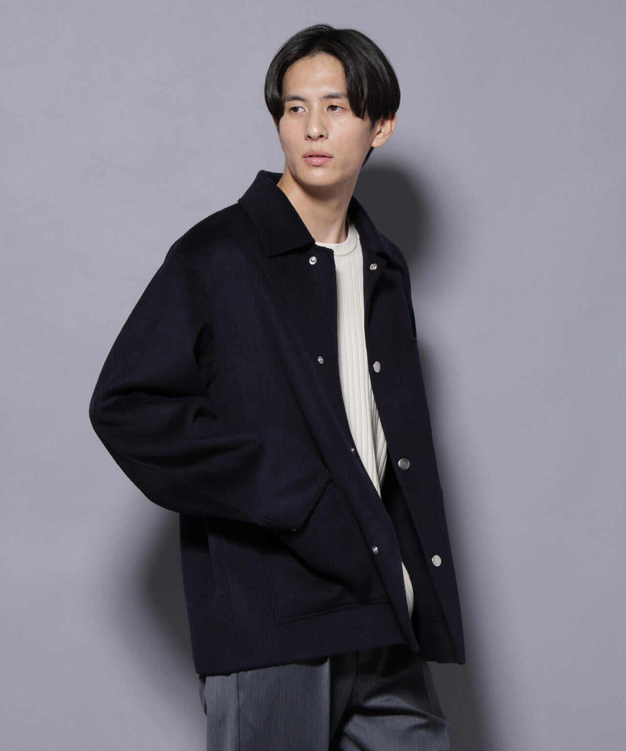 ウールリバーカバーオール