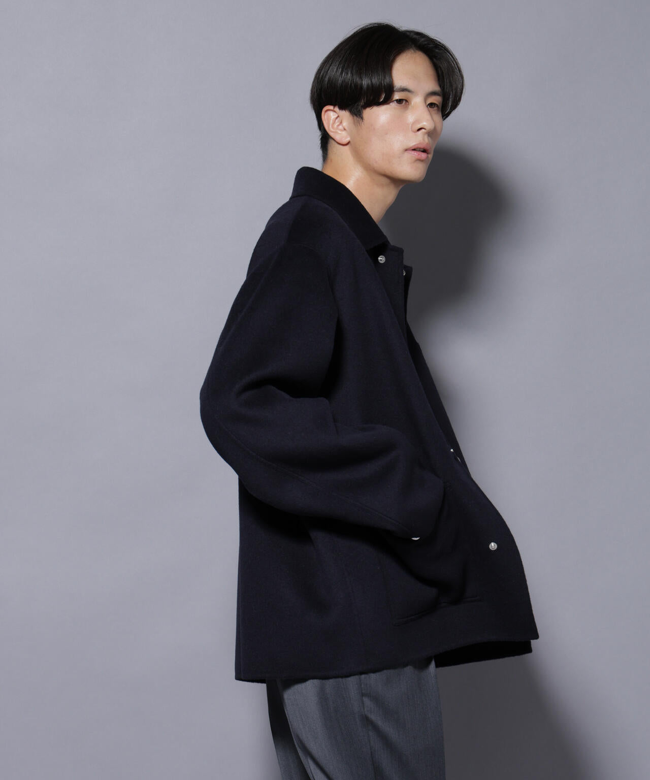 ウールリバーカバーオール