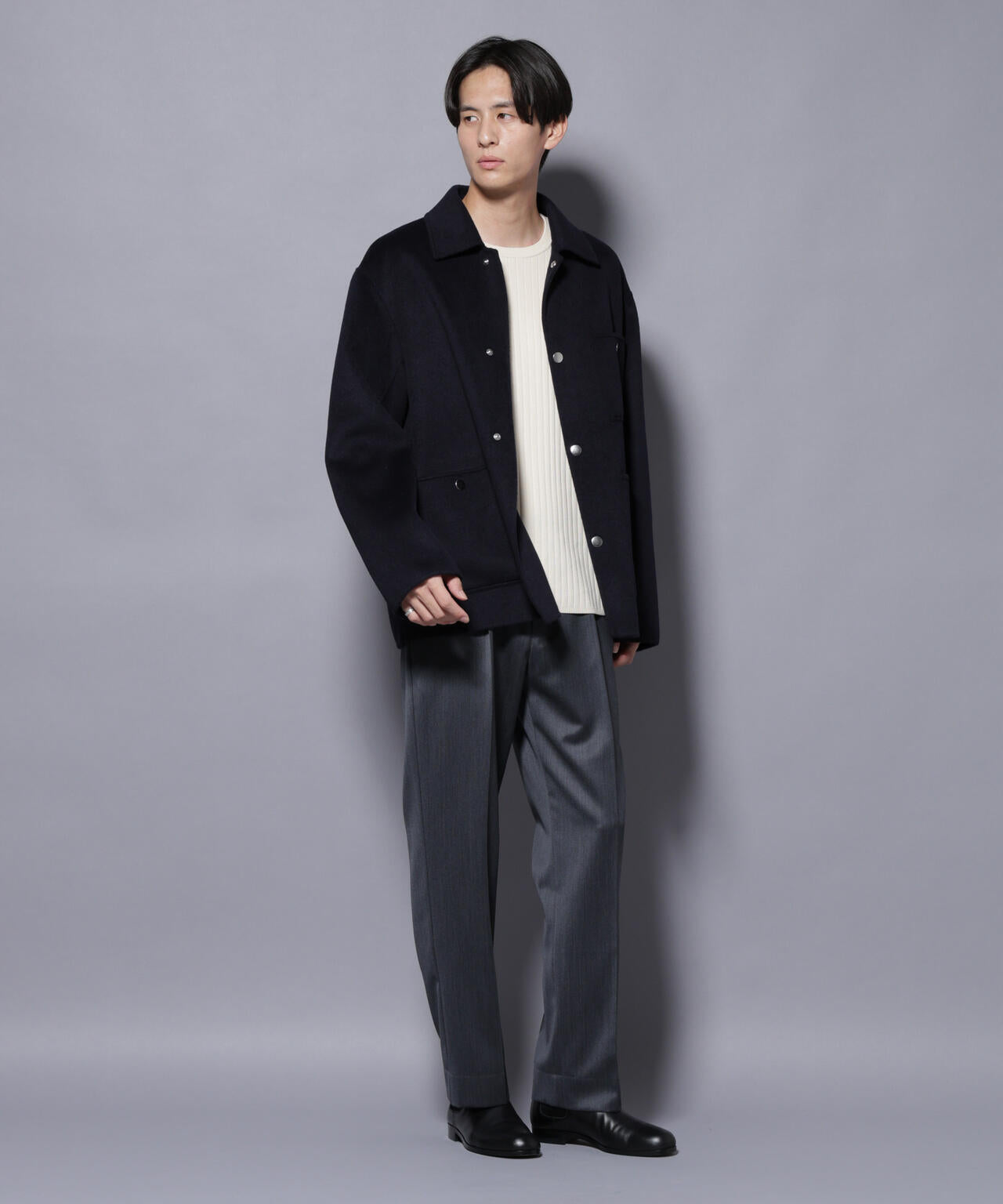 ウールリバーカバーオール