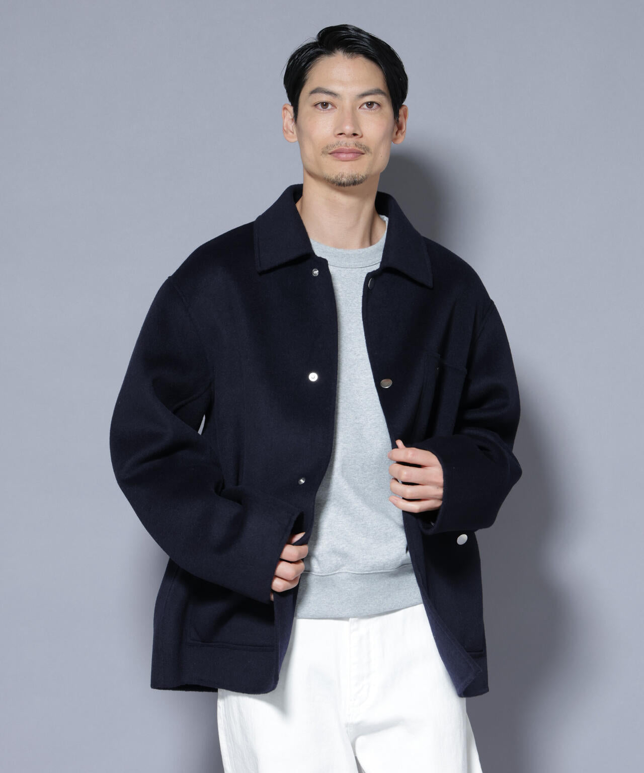 ウールリバーカバーオール