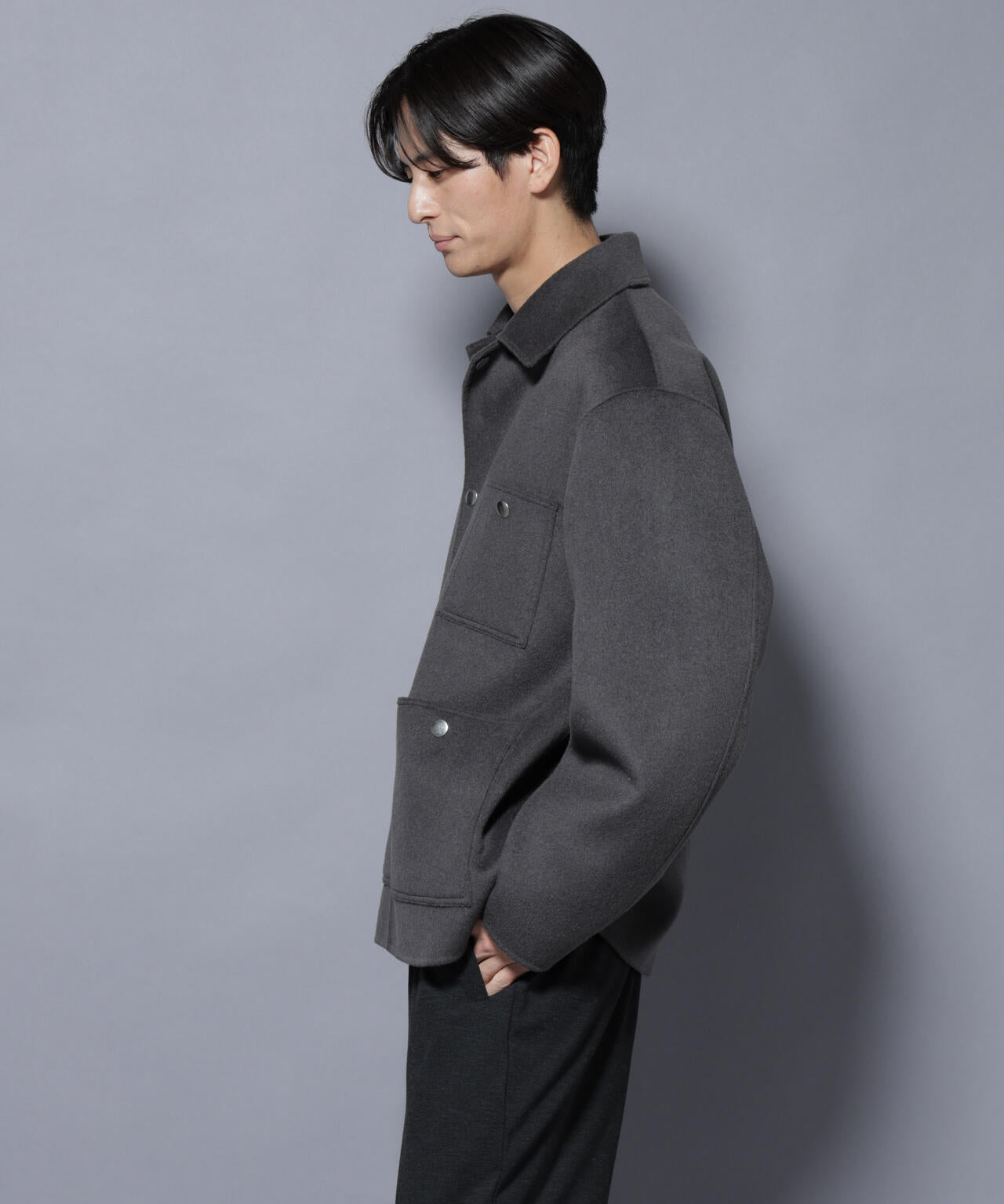 ウールリバーカバーオール