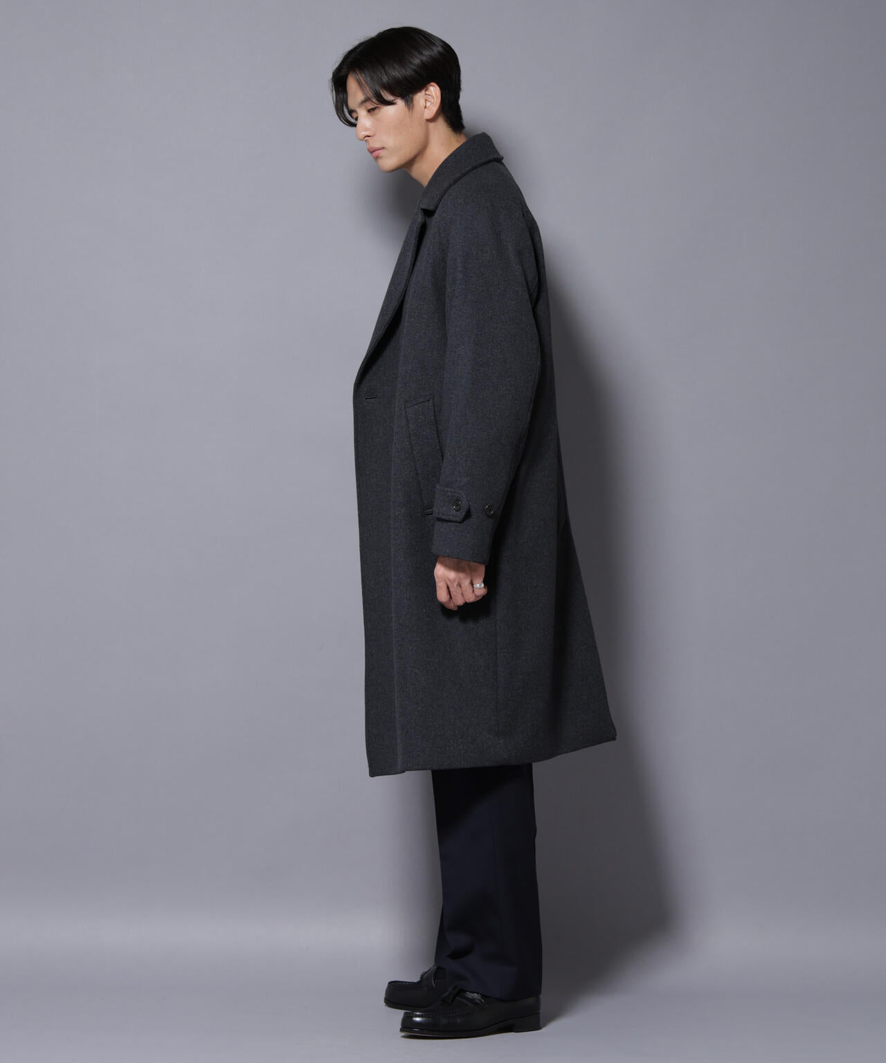 ウールカシミヤメルトンダブルコート | NANO universe（ナノ
