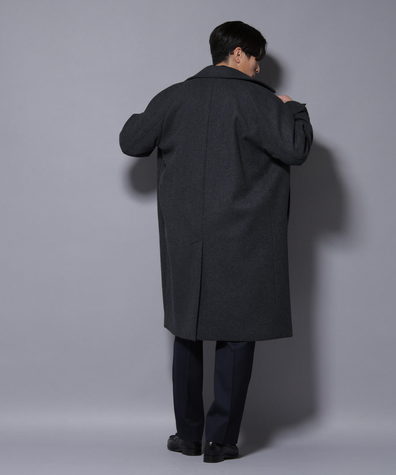 ウールカシミヤメルトンダブルコート | NANO universe（ナノ