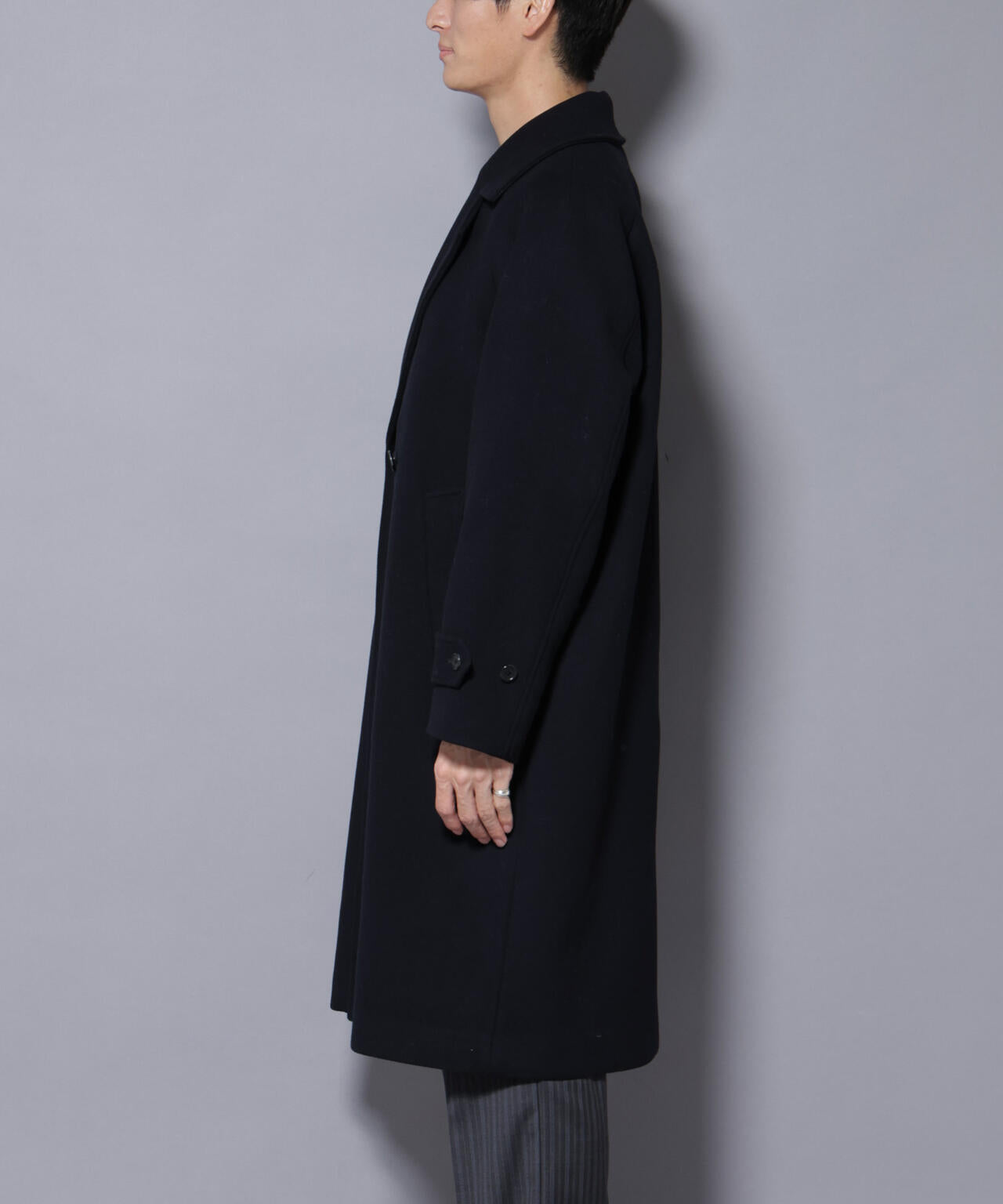 ウールカシミヤメルトンダブルコート