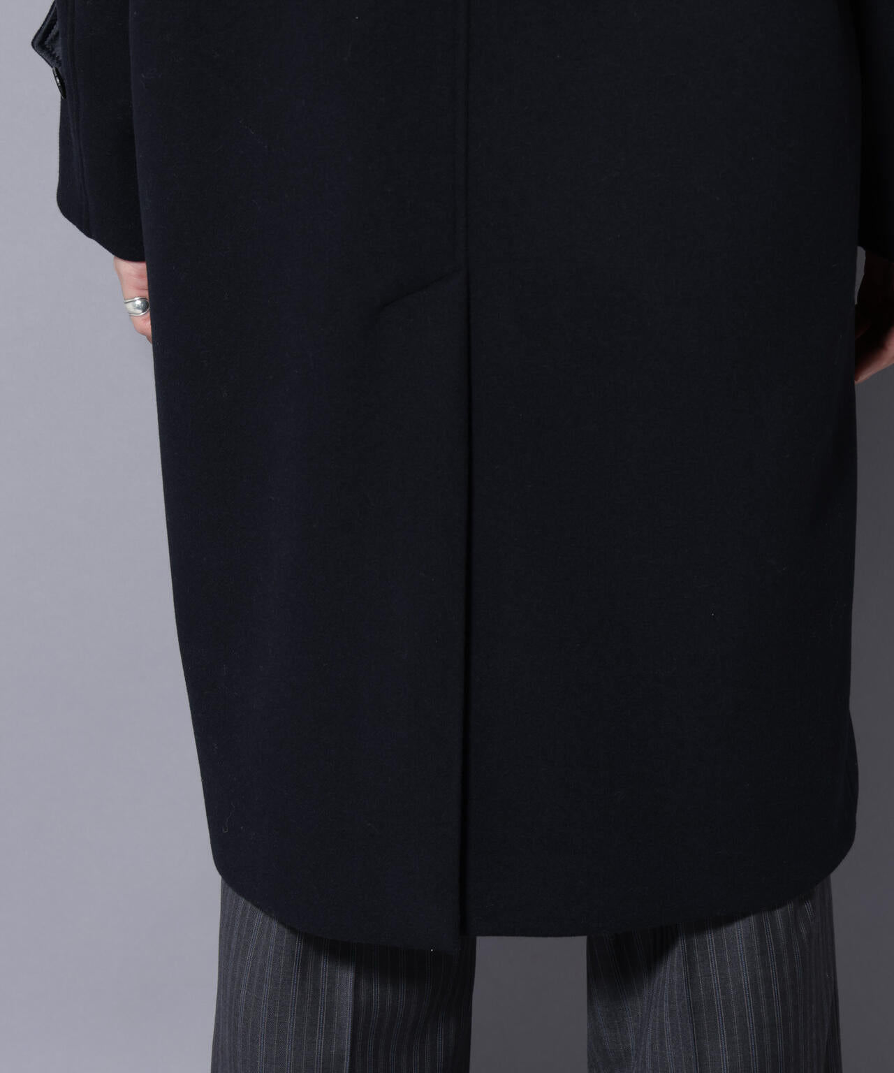 ウールカシミヤメルトンダブルコート | NANO universe（ナノ