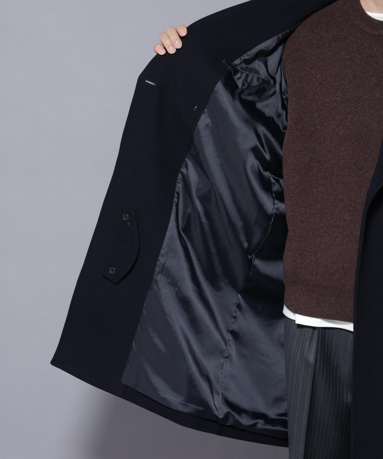 ウールカシミヤメルトンダブルコート