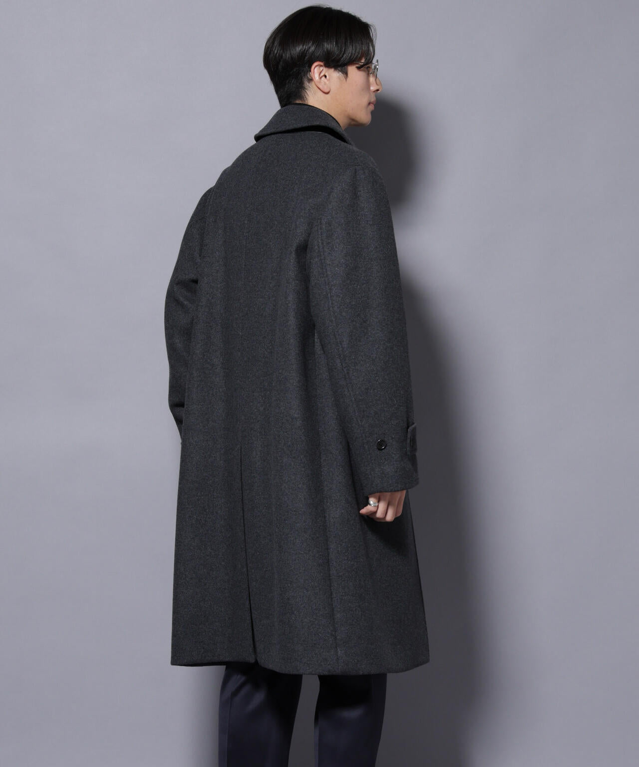 ウールカシミヤメルトンシングルコート | NANO universe（ナノ