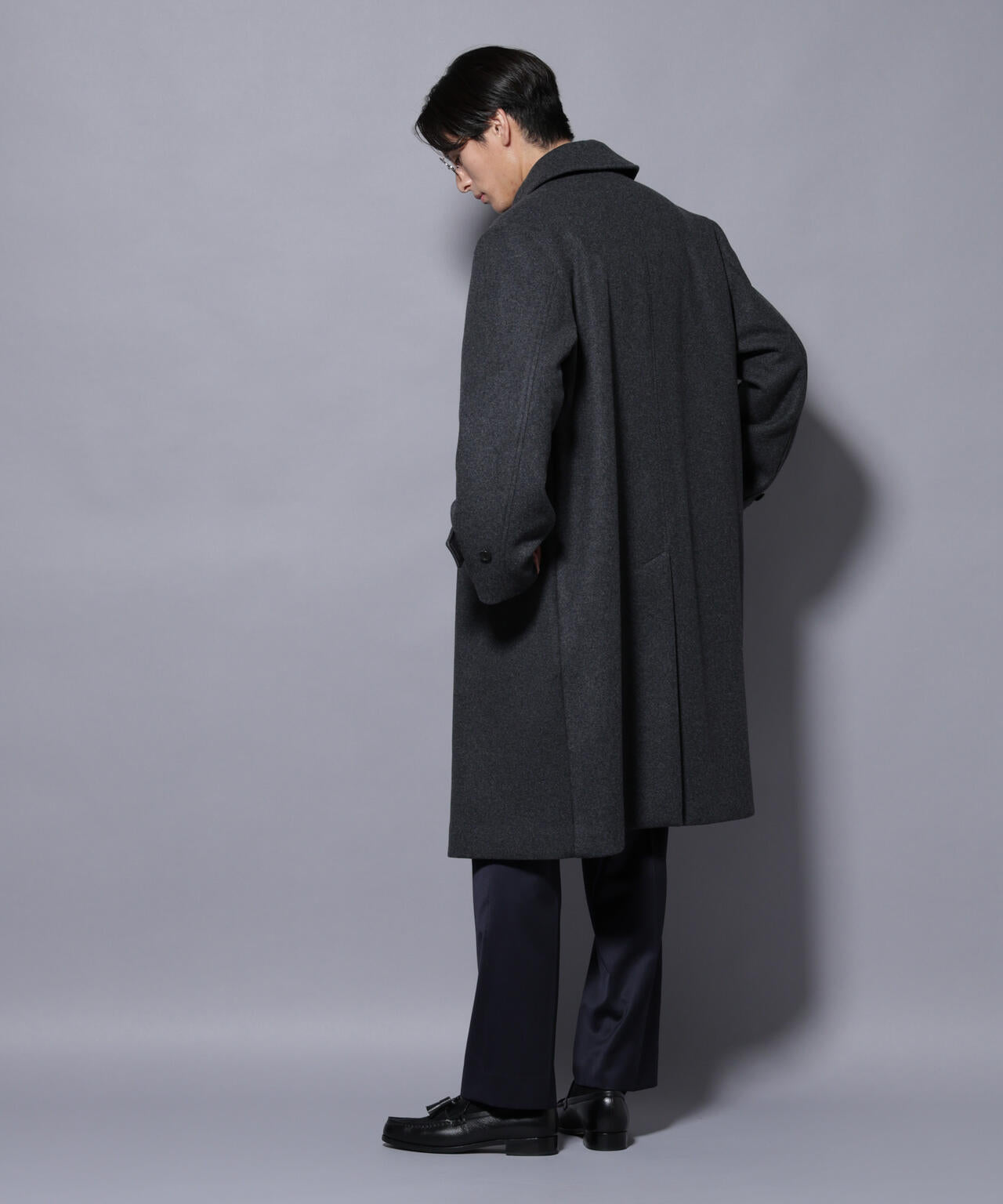 ウールカシミヤメルトンシングルコート | NANO universe（ナノ