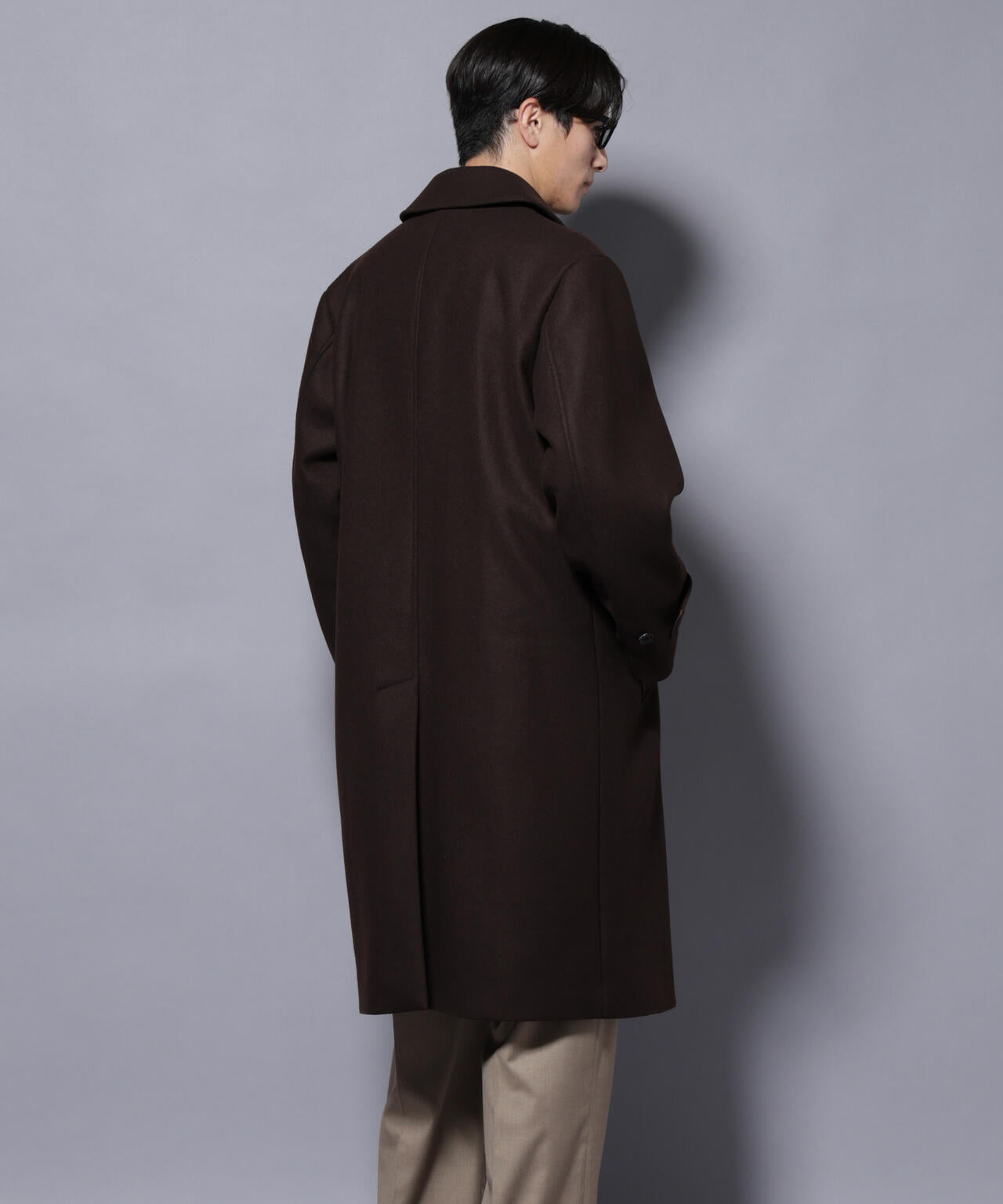 ウールカシミヤメルトンシングルコート | NANO universe（ナノ