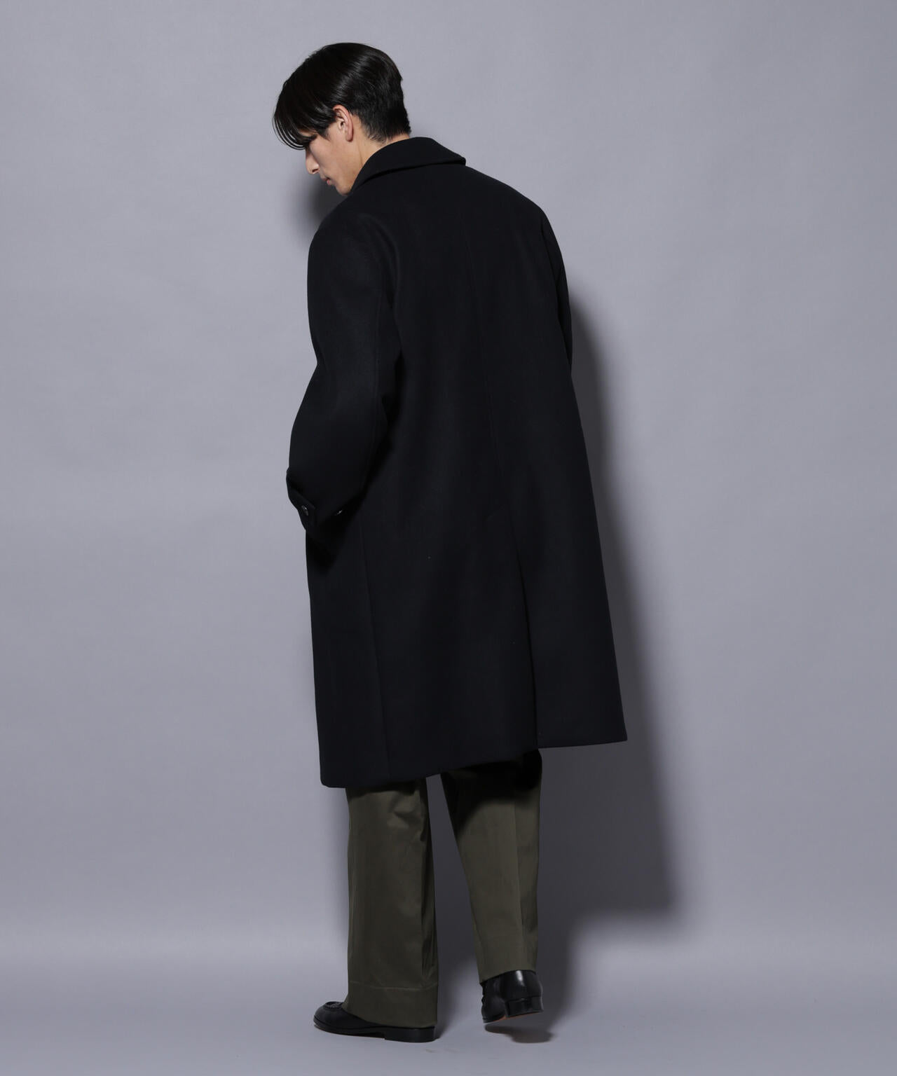 ウールカシミヤメルトンシングルコート | NANO universe（ナノ