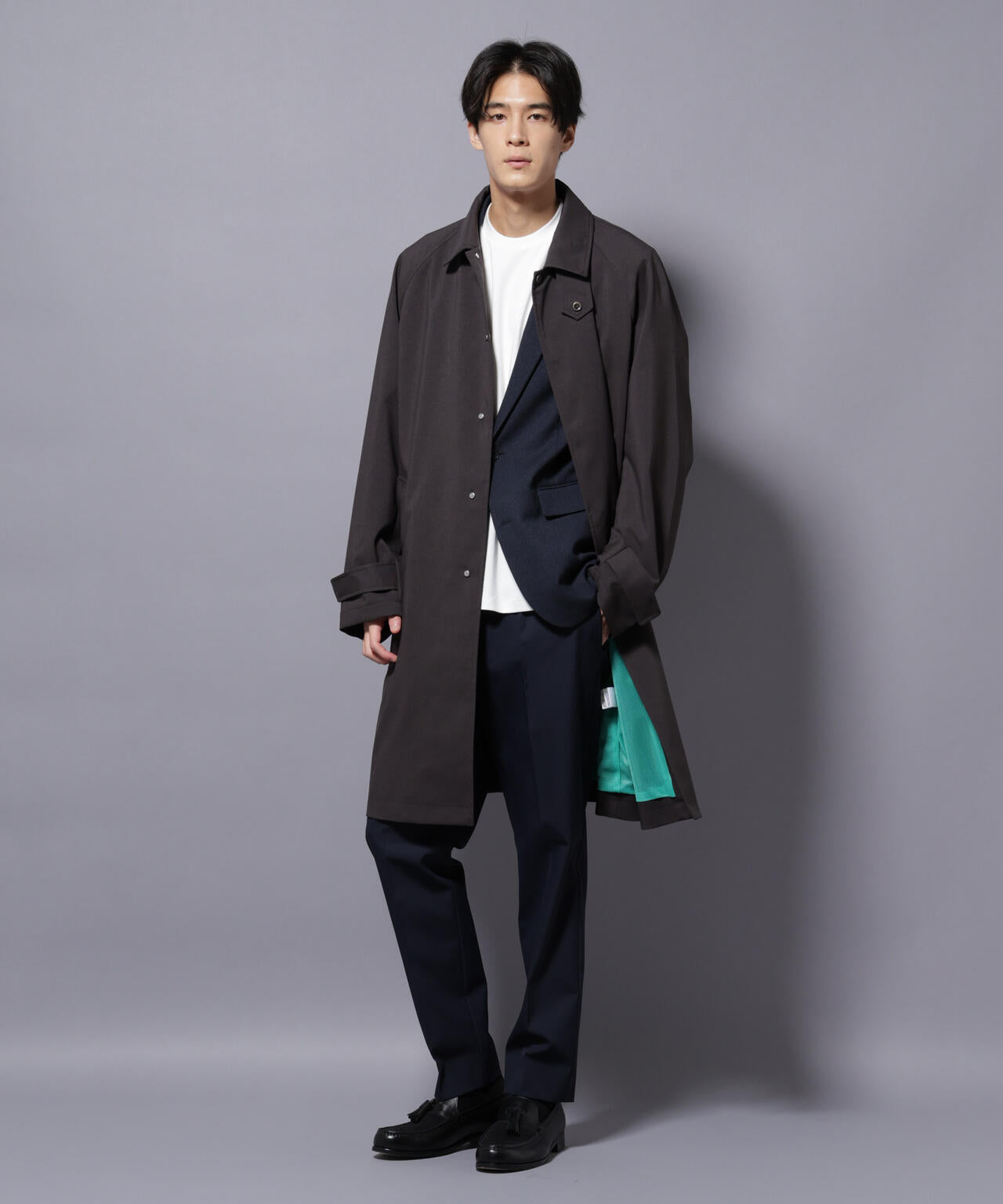 RainComfortWear」ダントツ撥水透湿コーティングステンカラーコート