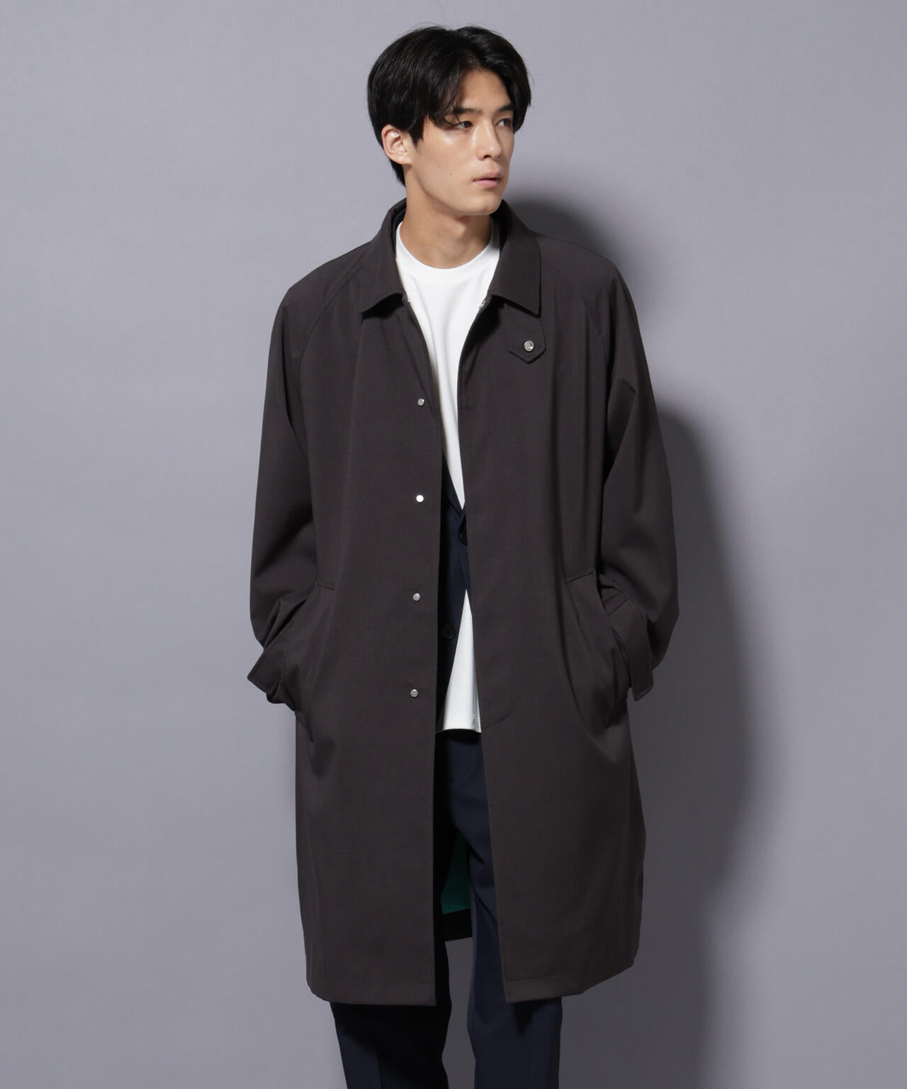 「RainComfortWear」ダントツ撥水透湿コーティングステンカラーコート