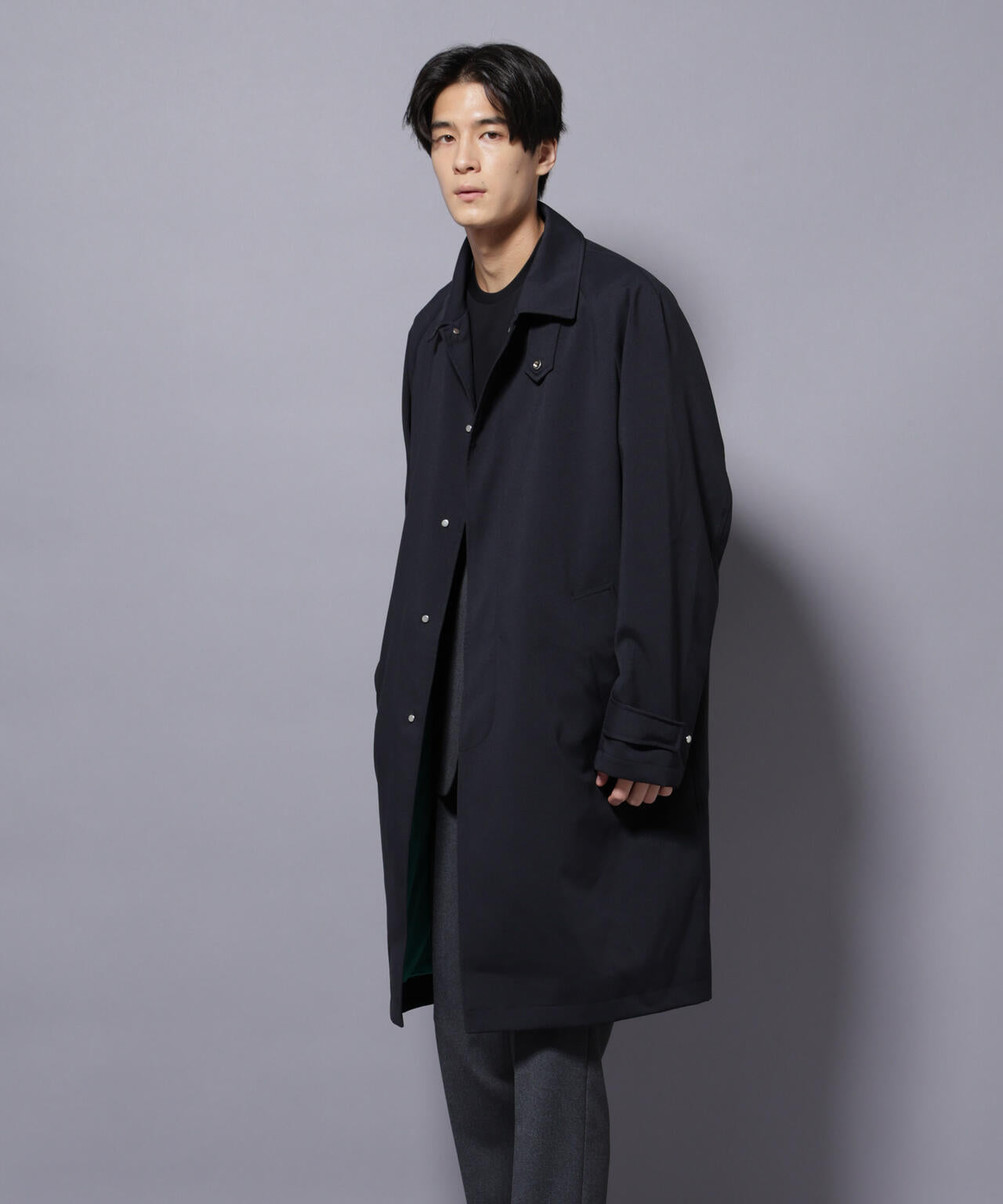 「RainComfortWear」ダントツ撥水透湿コーティングステンカラーコート