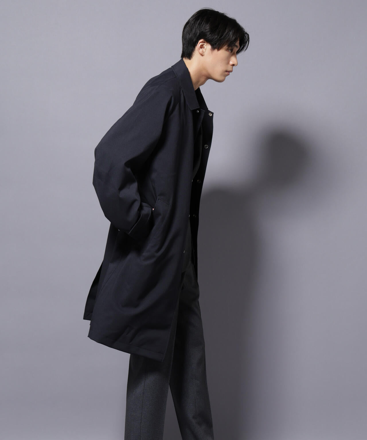 「RainComfortWear」ダントツ撥水透湿コーティングステンカラーコート